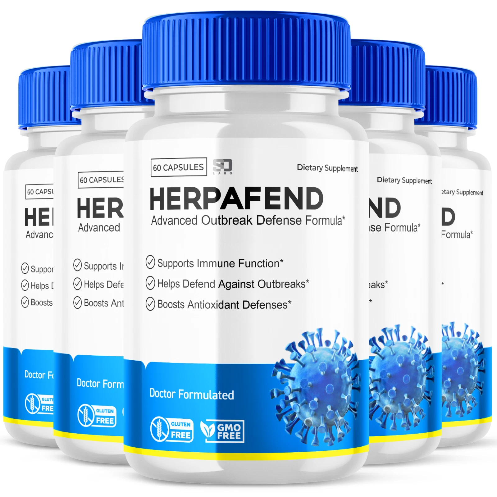 Herpafend - Supports Wellness and Promotes Skin Balance (5 Pack)
