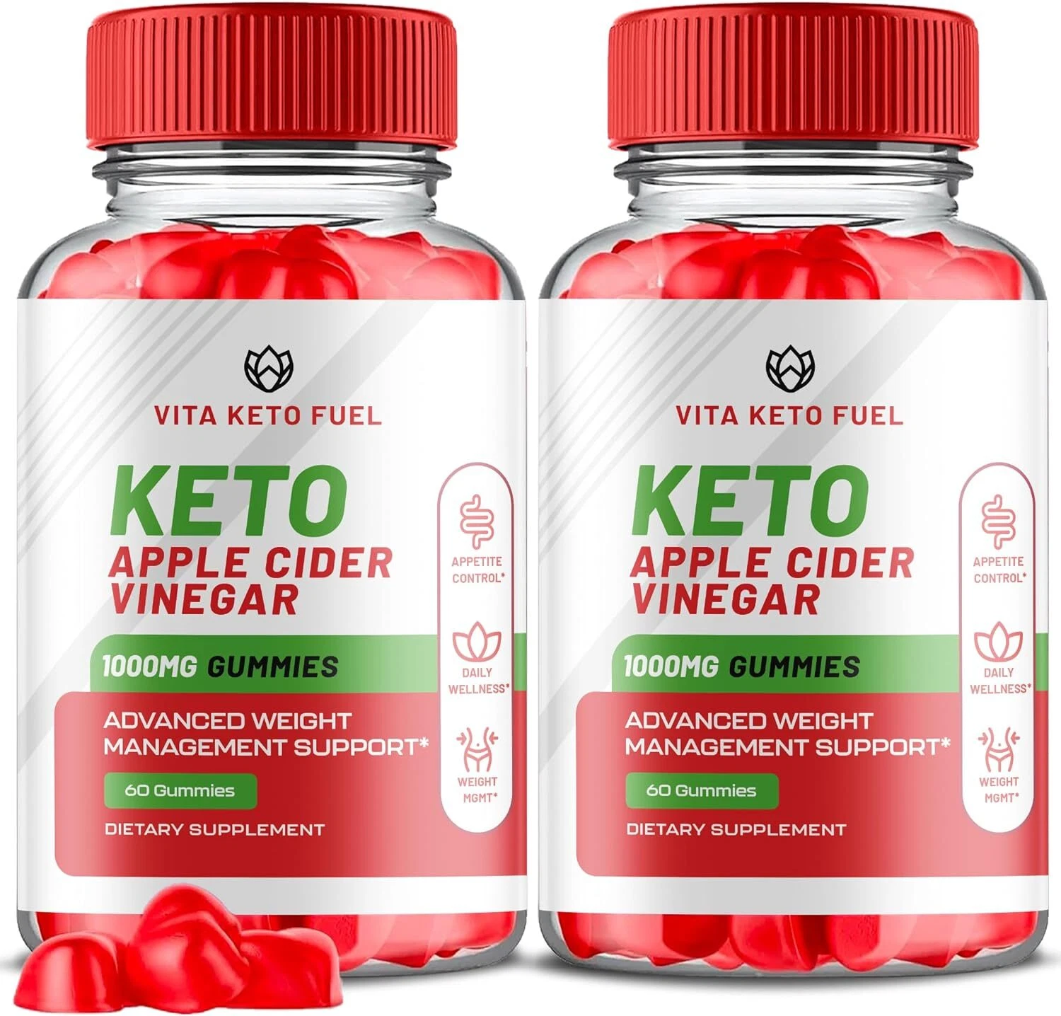 Vita Keto Fuel Gummies - Vita Keto Fuel ACV Gummys Weight Loss ORIGINAL - 2 Pack