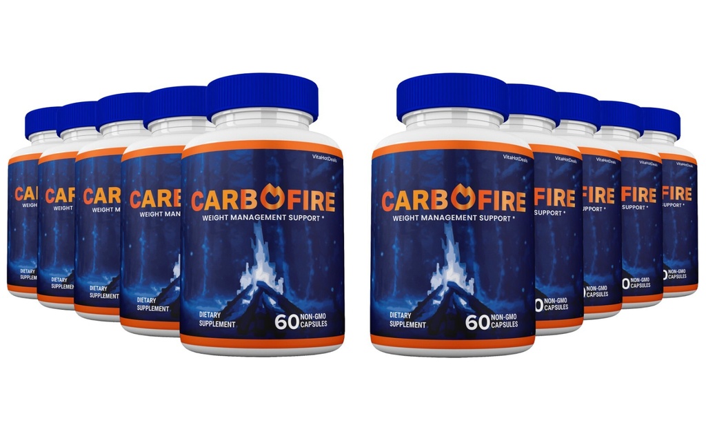 Carbofire Capsules Max Strength Formula Carbo Fire Pills Supplement (10 pack)