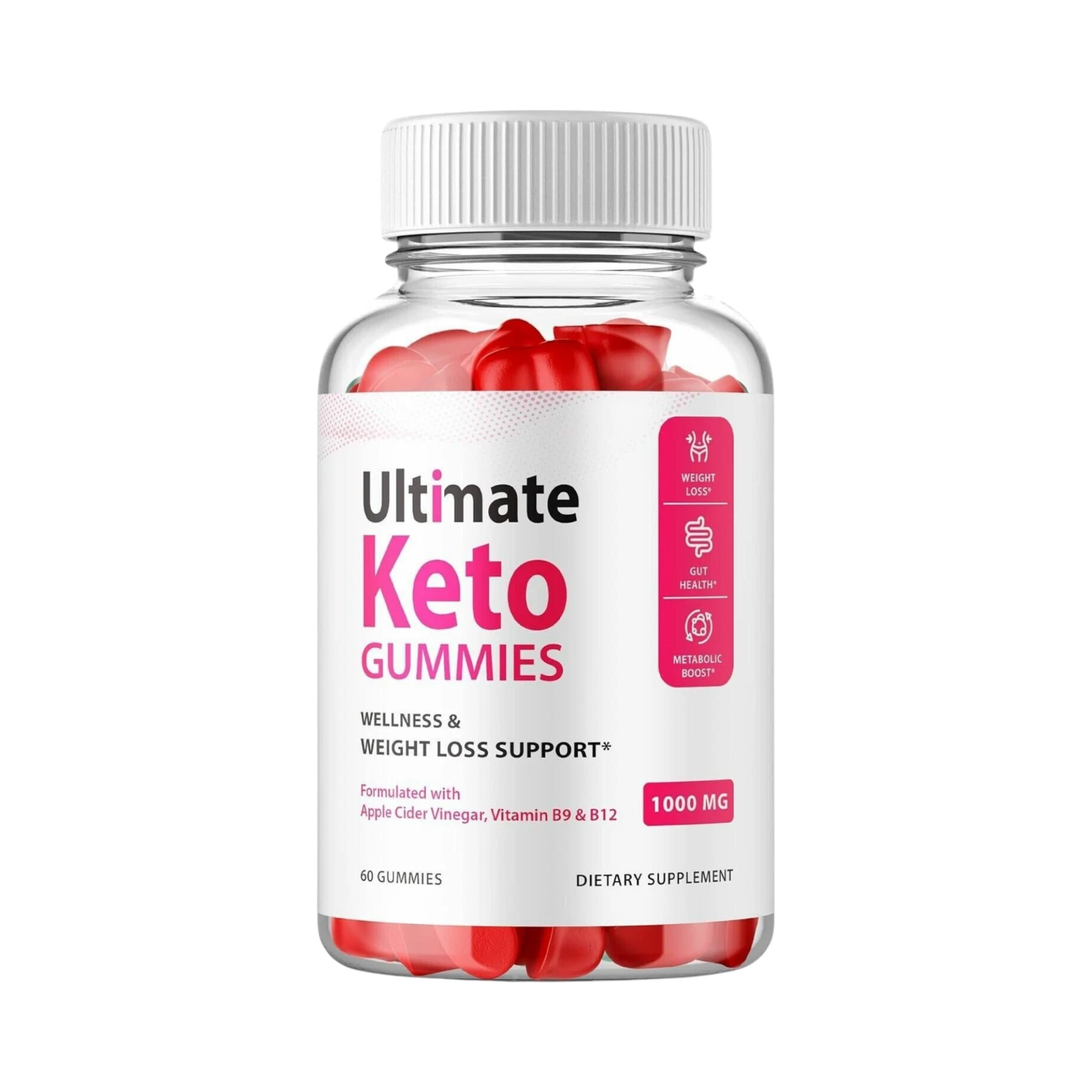 Ultimate Keto Gummies - Ultimate Keto ACV Gummies Weight Loss-60 Gummies