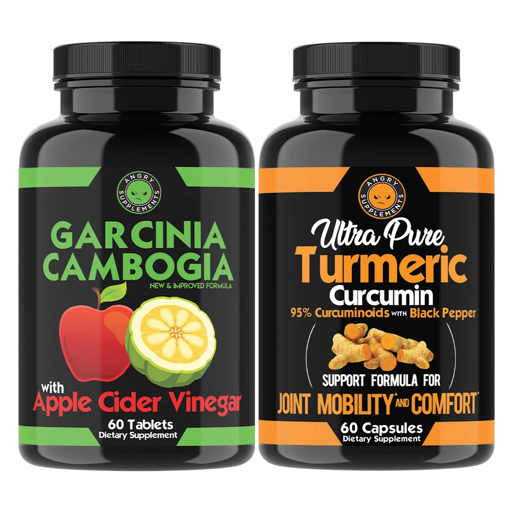 ACV GARCINIA CAMBOGIA BEST Diet Pill Weight Loss & Turmeric Fat Burner 2 Pack