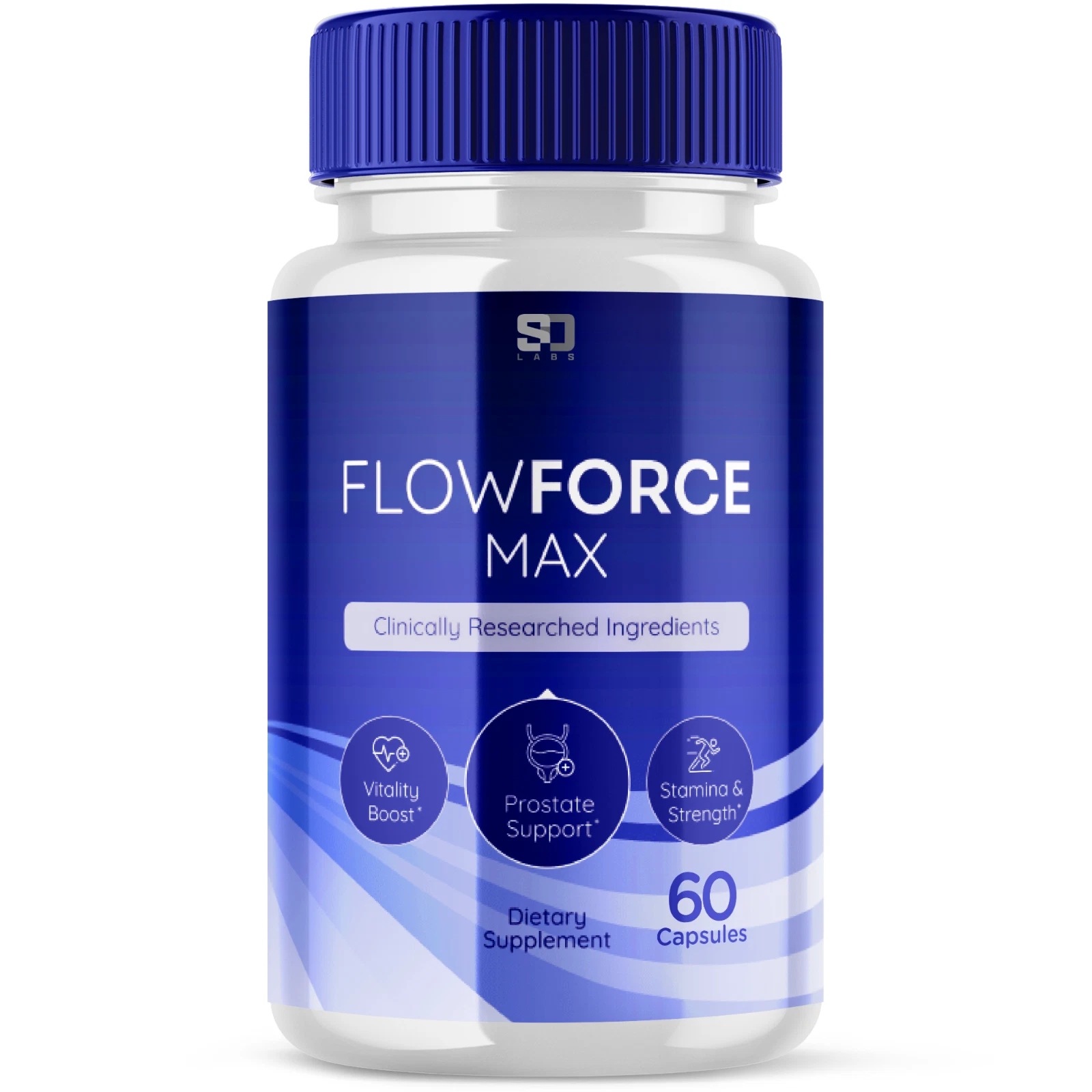FlowForce Max Pills, Flow Force Max Male Vegan Vitality Supplement (60 Capsules)
