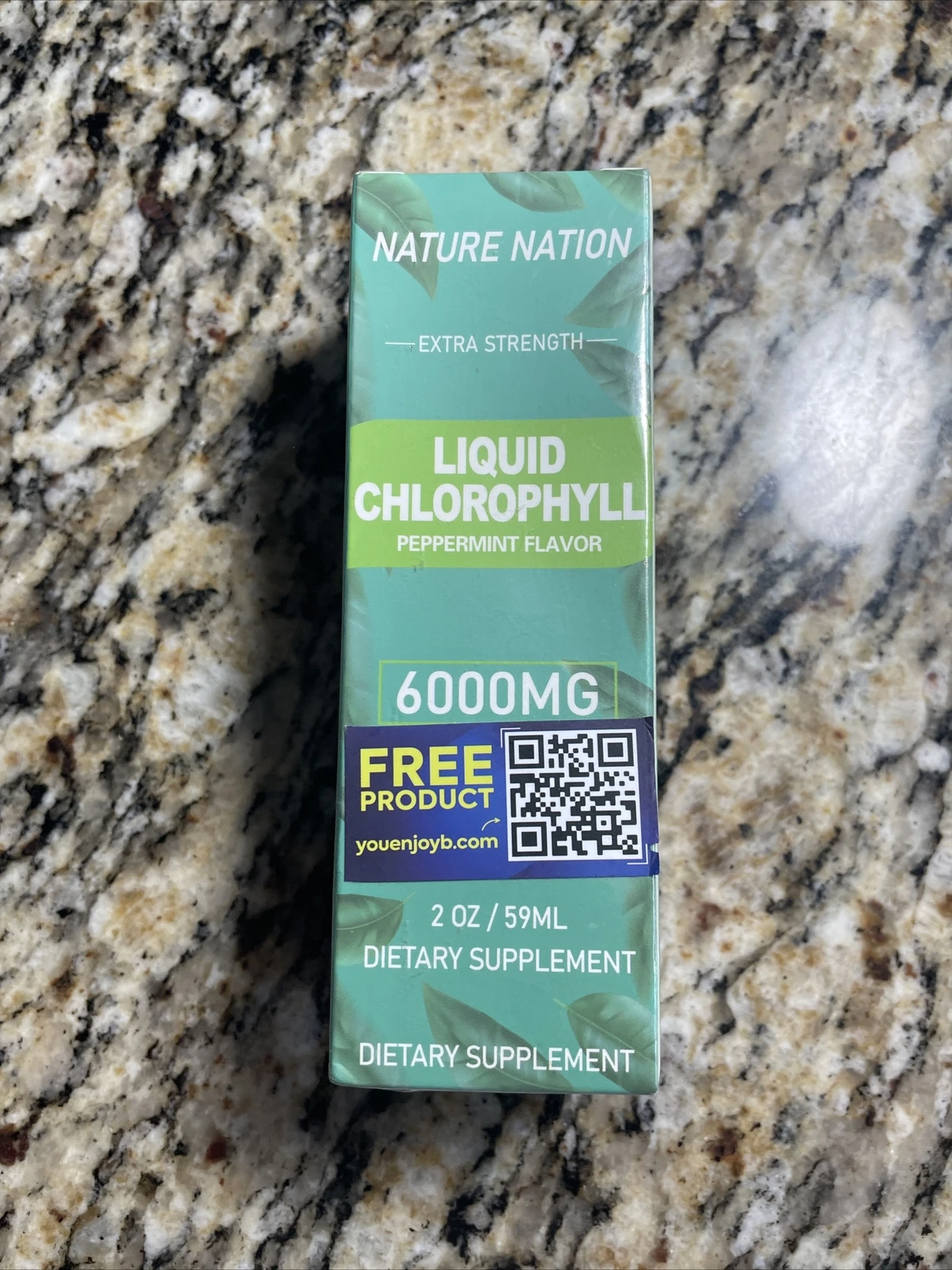 NATURE NATION~Peppermint Liquid Chlorophyll Drops 6000MG~Expires 10/05/2023