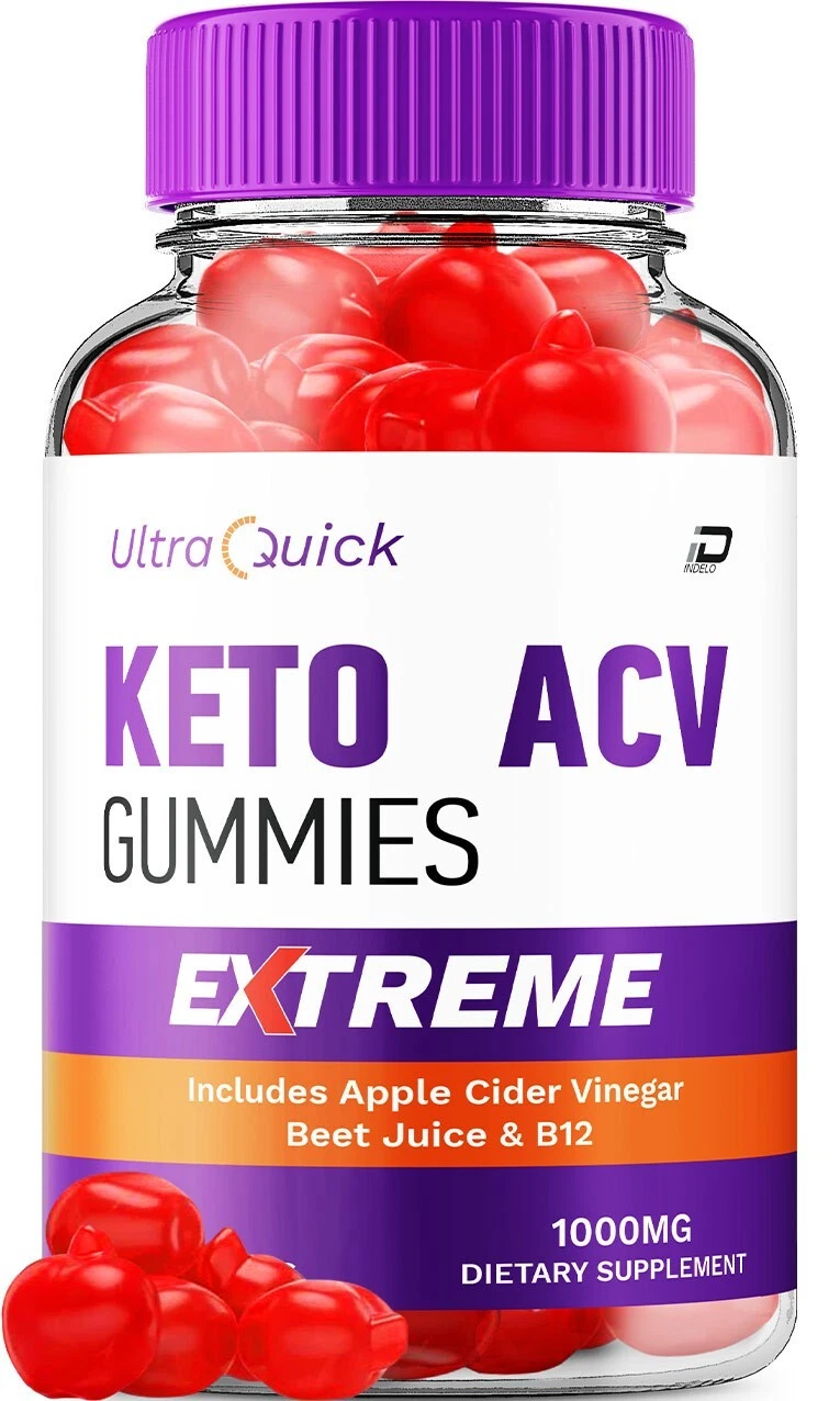 (1 Pack) Ultra Quick Keto ACV Gummies-UltraQuick Apple Cider Vinegar 1000MG