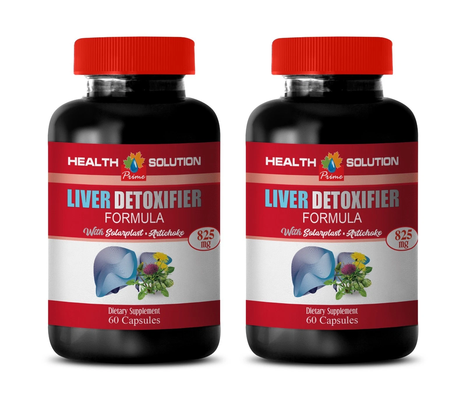 milk thistle detox - LIVER DETOXIFIER 825mg (2 Bottles) - solarplast enzymes
