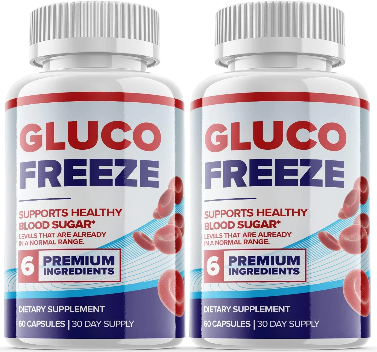Glocufreeze Pills - Gluco Freeze Pills For Blood Sugar Support ORIGINAL - 2 Pack