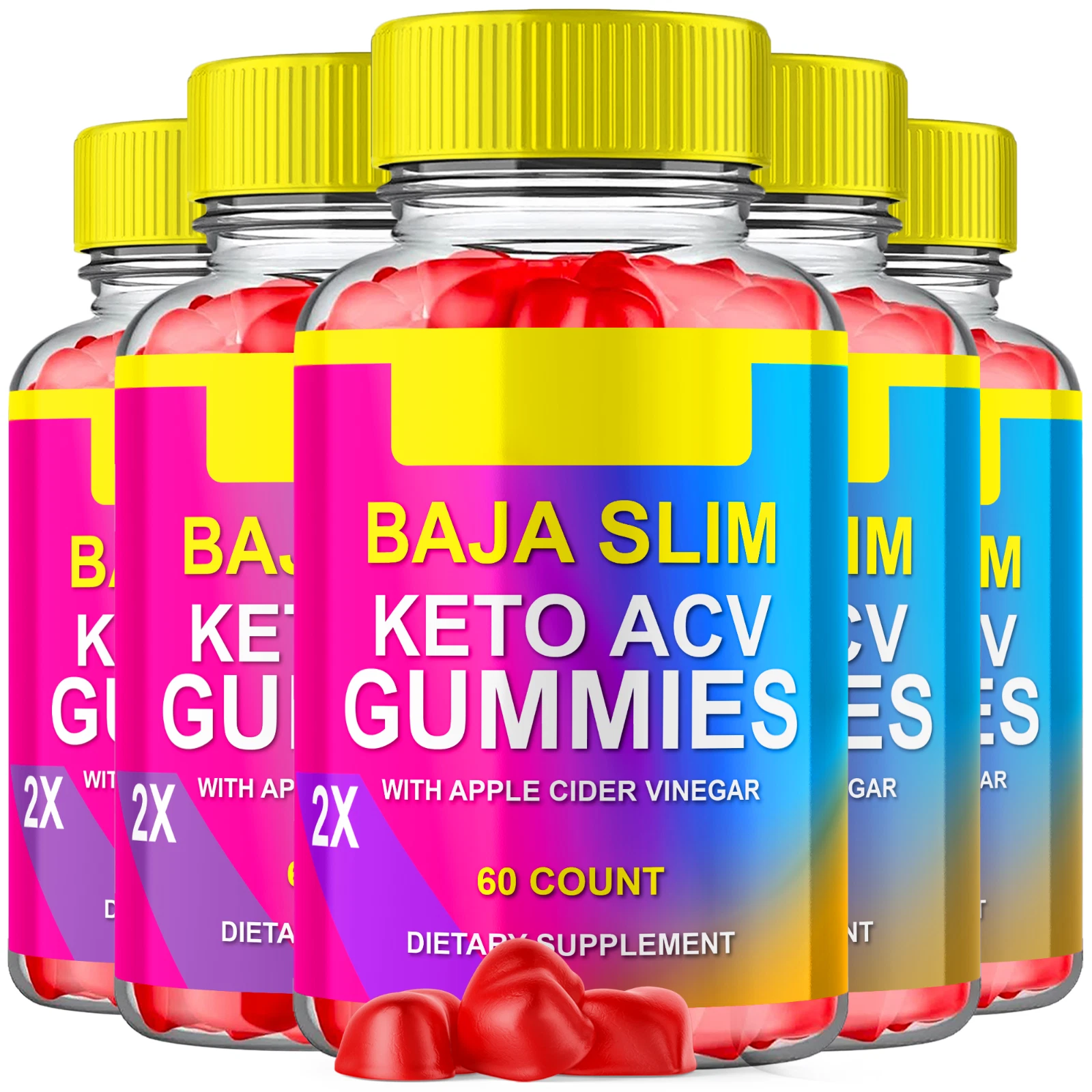 Baja Slim Keto ACV Gummies BajaSlim Maximum Strength Vitamin Formula 300 Gummies