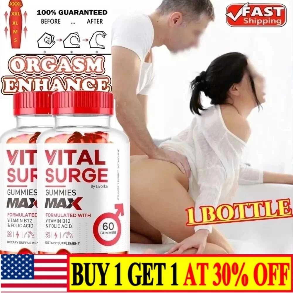 Vital Surge Male Gummies: Max Strength, Advanced Formula, 60-Count
