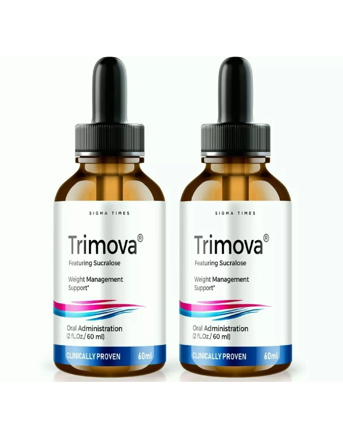 (2 Pack) Trimova Weight Loss Drops for Burning Excess Fat & Boosting Energy
