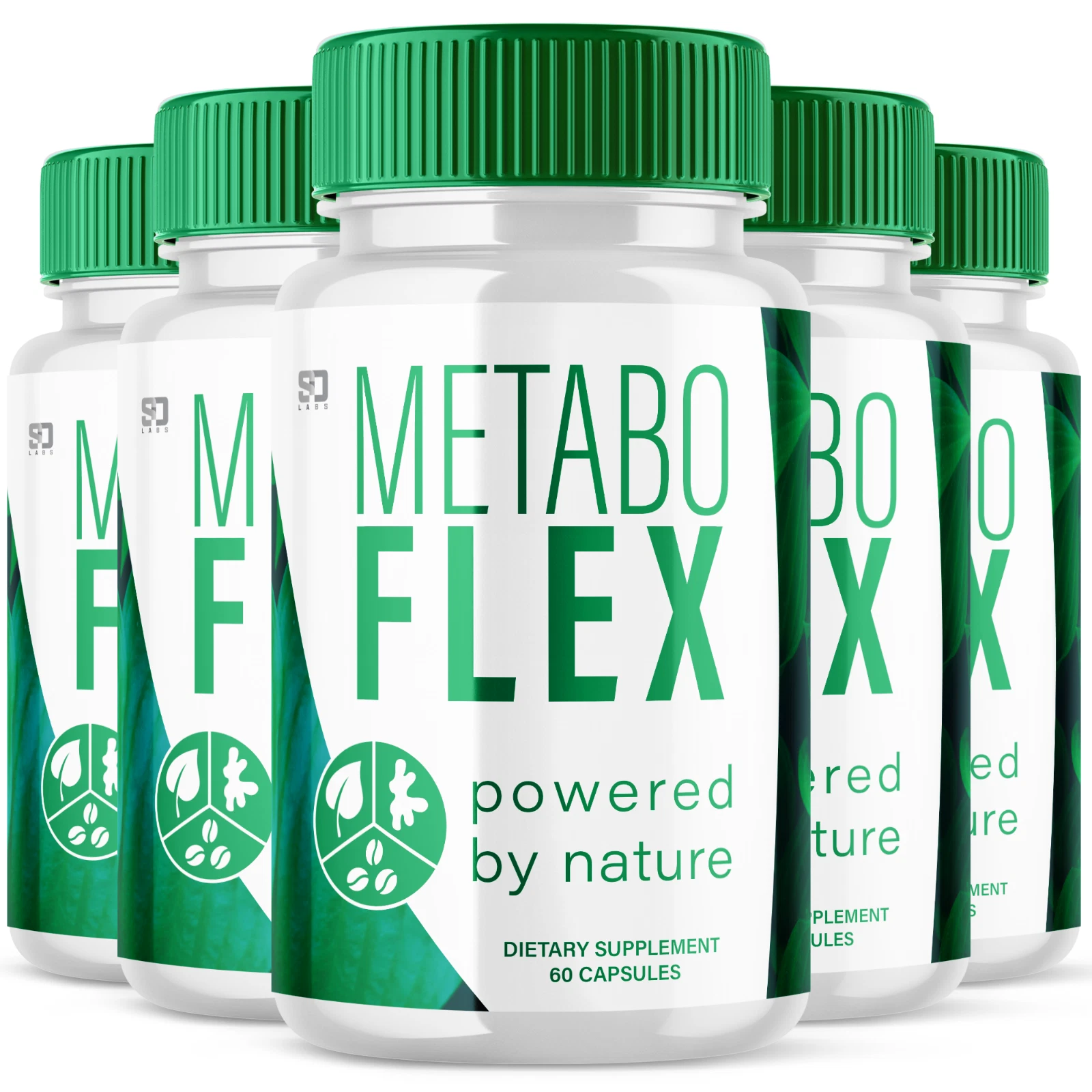 (5 Pack) MetaboFlex, Metabo Flex Weight Loss & Fat Burn Capsules (300 Capsules)