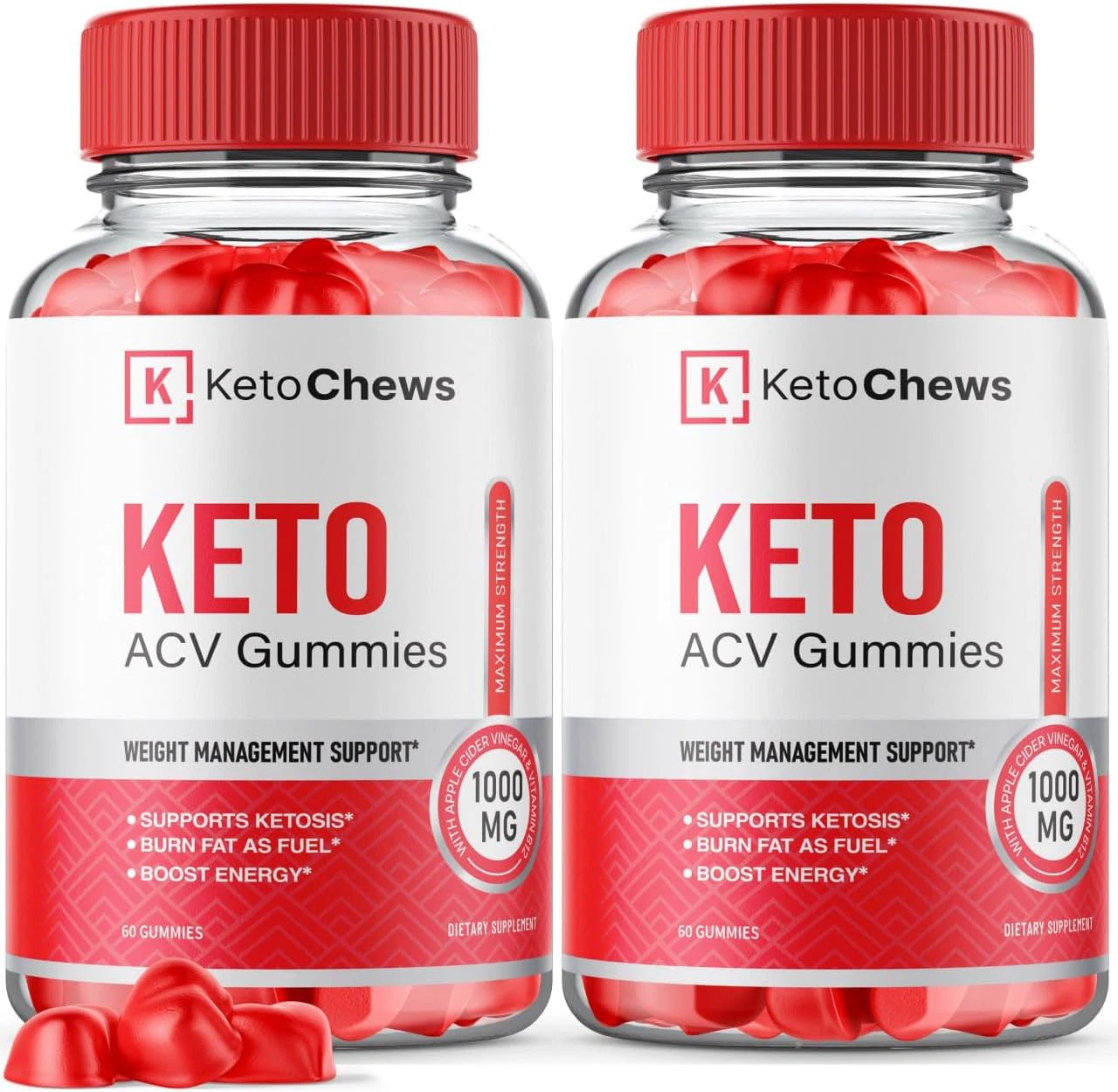 (2 Bottles) Keto Chews Gummies Official Weight Loss Keto Chews ACV