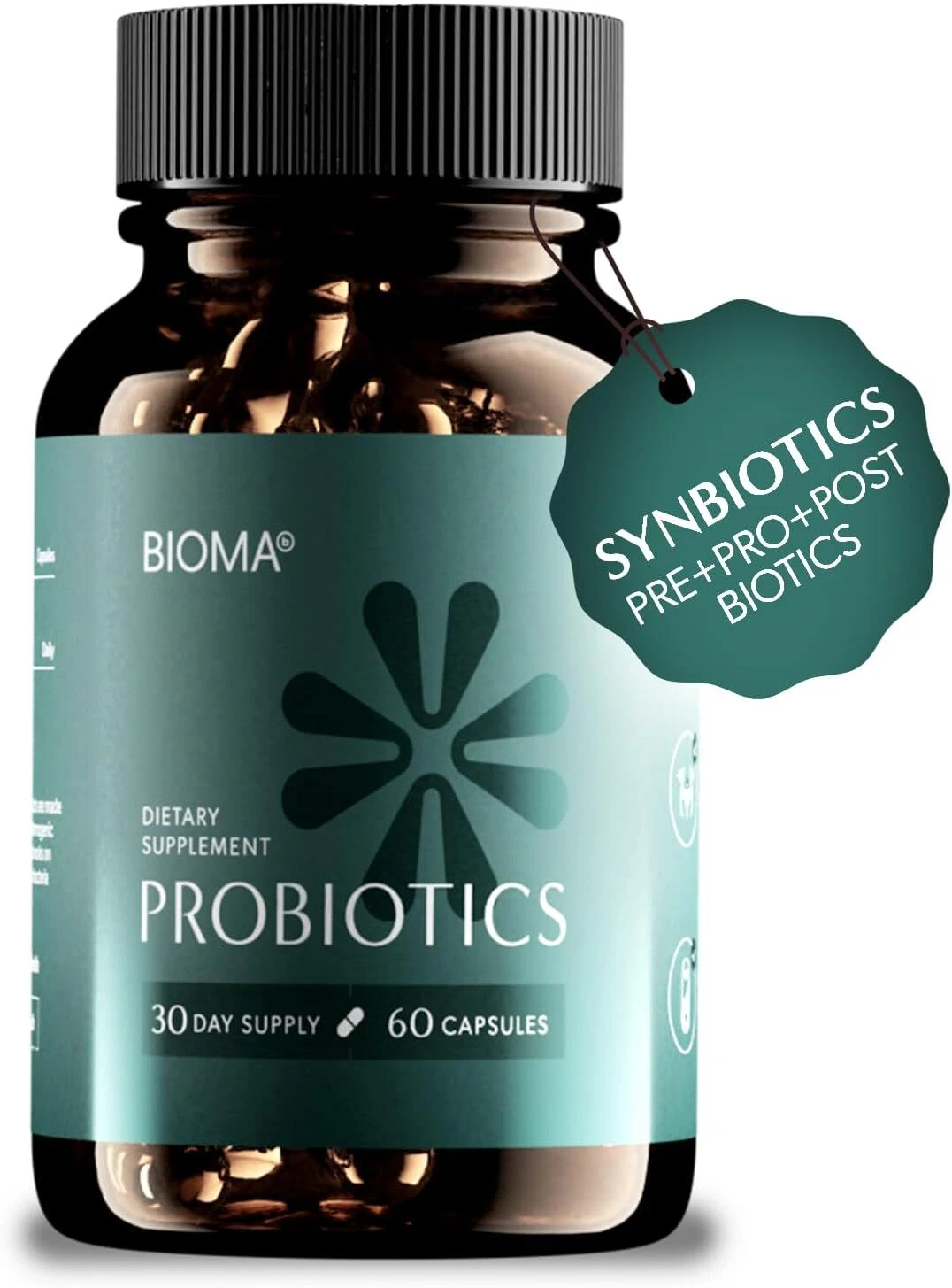 Bioma Probiotics Dietary Supplement for Digestive & Gut Health 60 Caps Exp 12/26
