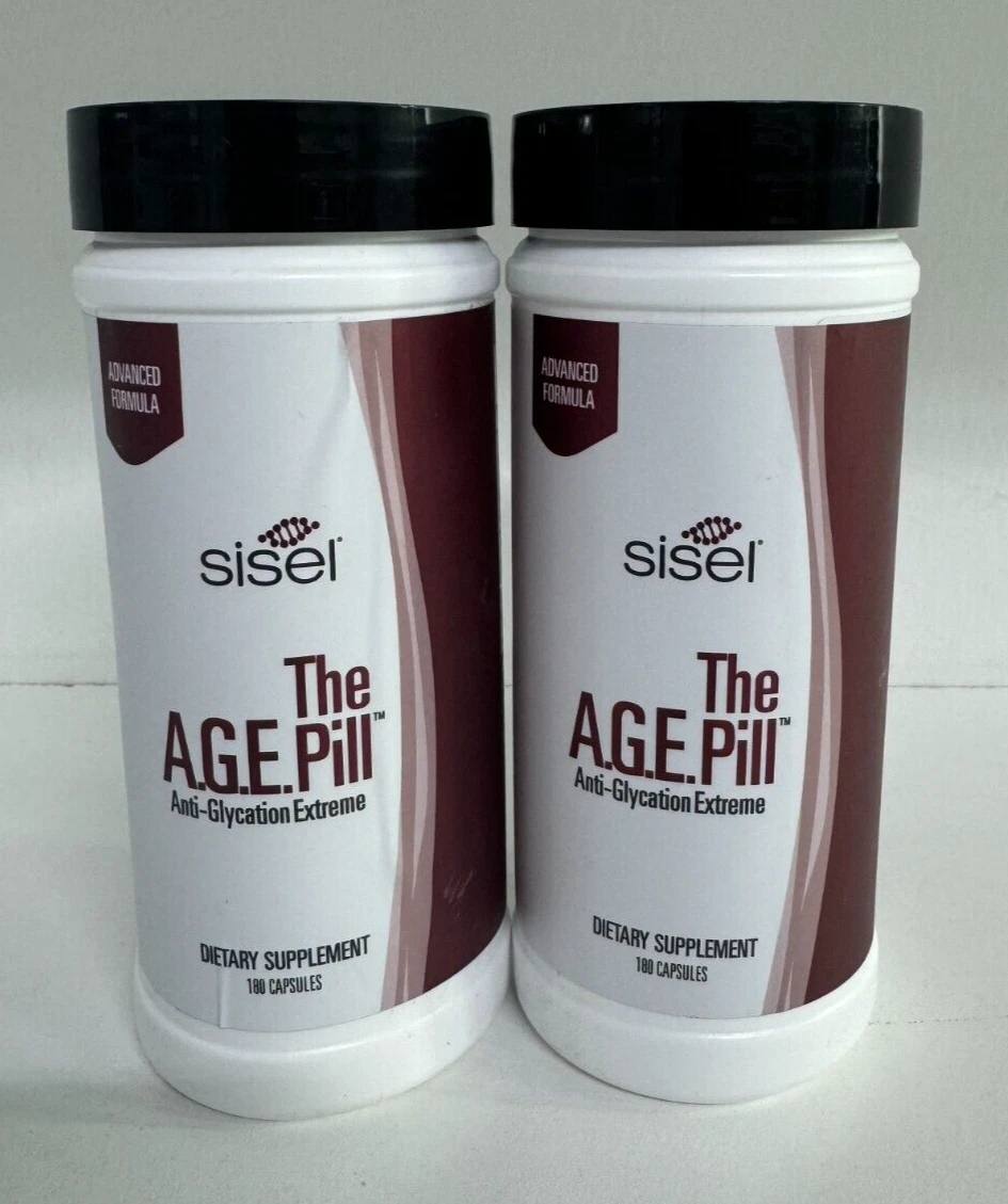 2-Pack - Sisel The AGE Pill Anti-Glycation Extreme - 180 Capsules (each) 12/2025