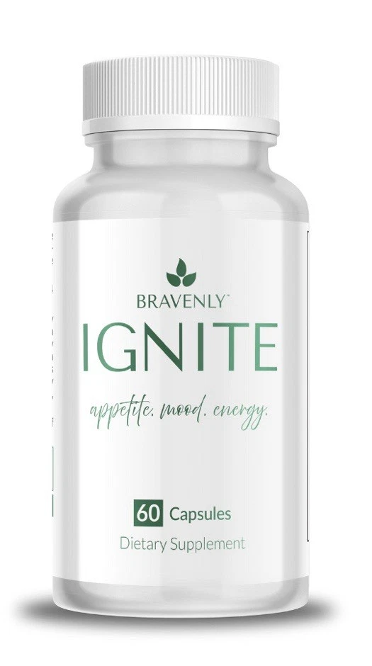 Bravenly Ignite Appetite, Mood, Energy, Holistic 60 Caps Weight Loss