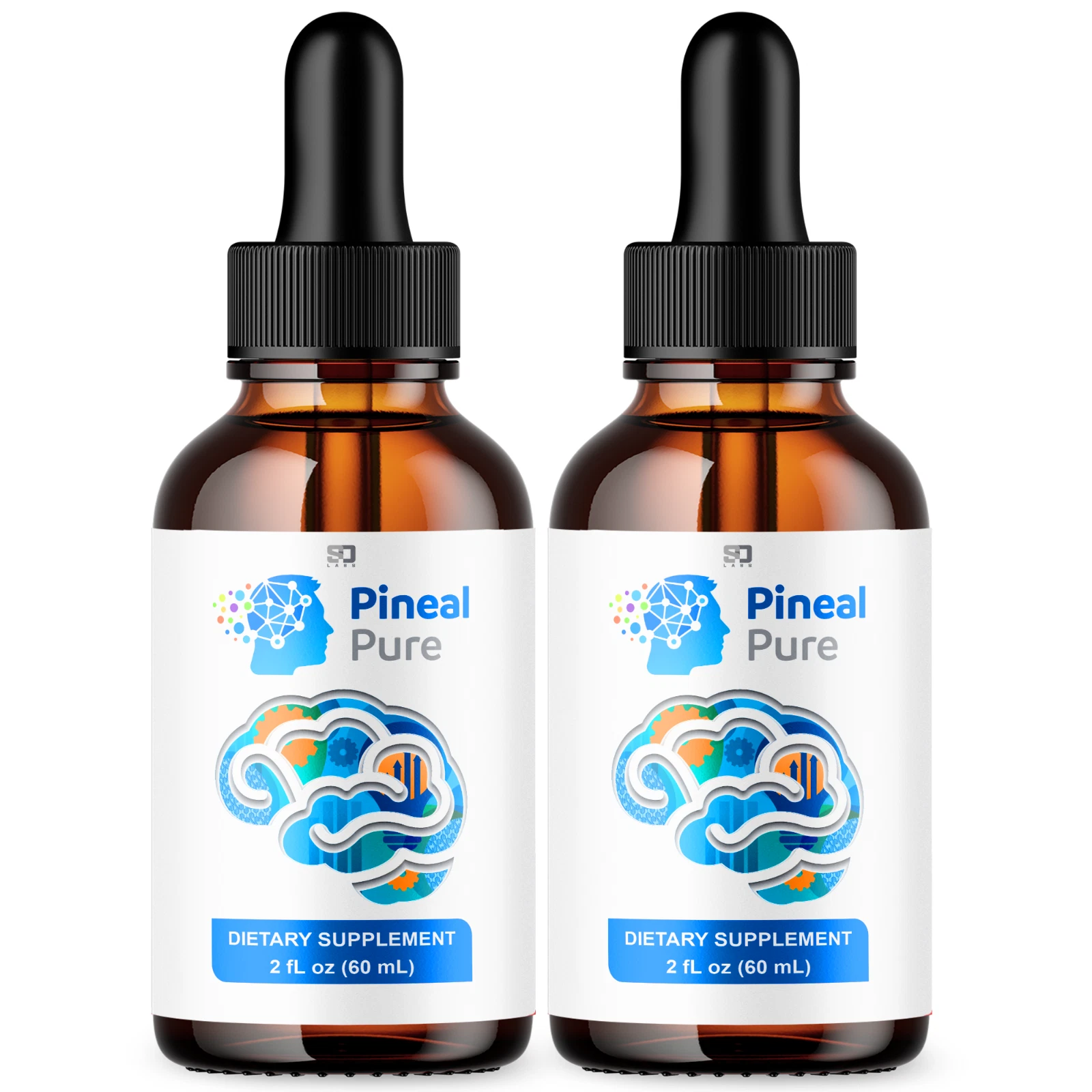 (2 Pack) Pineal Pure Drops - Supports Focus, Memory & Overall Cognitive Health