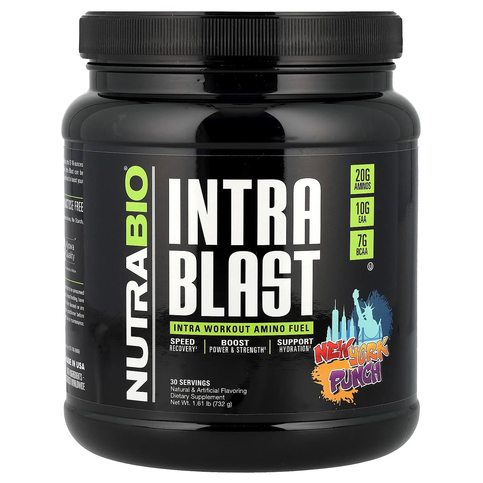 Intra Blast, Intra Workout Amino Fuel, New York Punch, 1.61 lb (732 g)