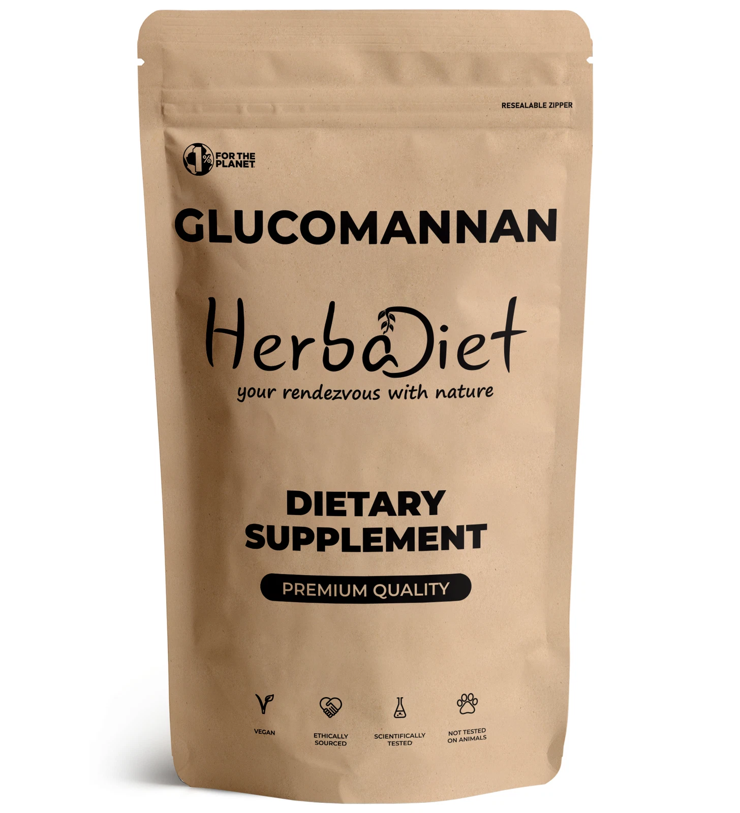Glucomannan Konjac Fibre Powder Appetite Suppressant Diet Weight Loss Fat Burner