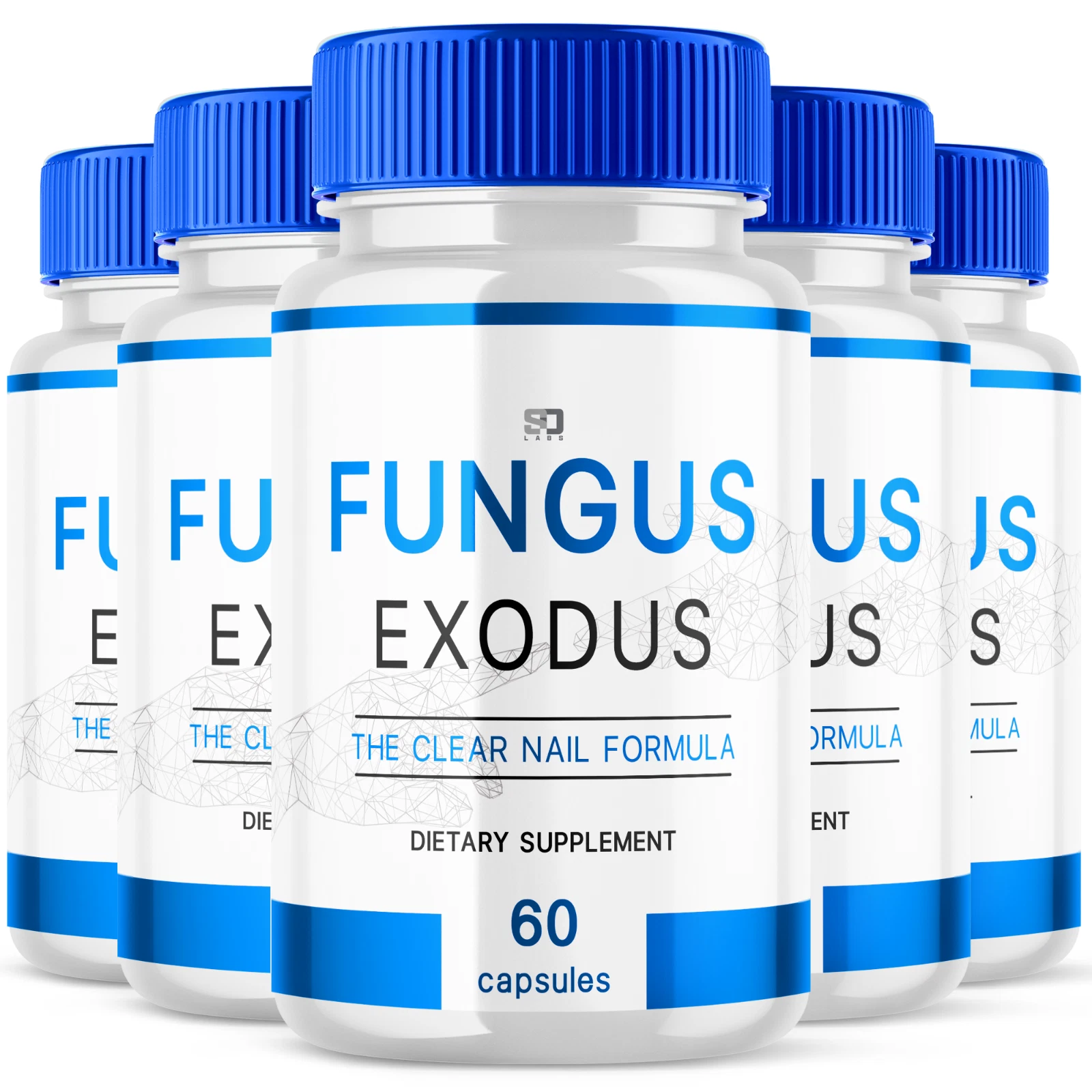 (5 Pack) Fungus Exodus The Clear Nail Formula Pills, Fungus Nails (300 Capsules)