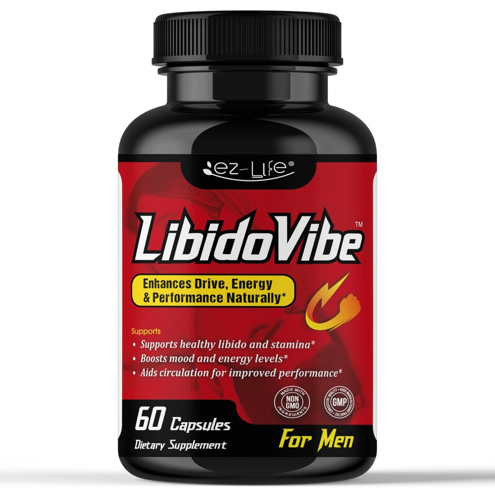 Libido Vibe Testosterone Booster for Men- Male Enhancement Stamina & Energy Pill