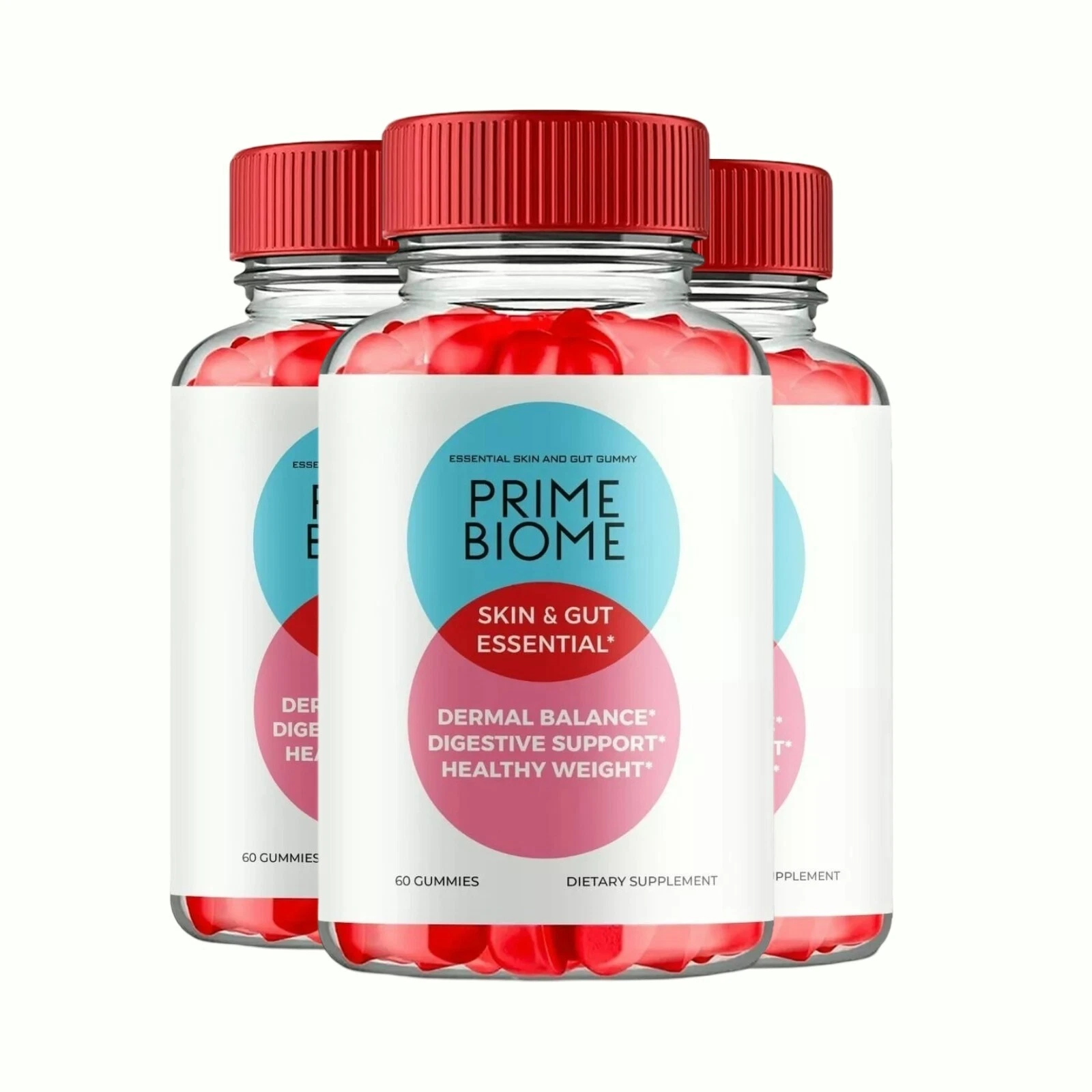 3-Pack Prime Biome Gummies, PrimeBiome Keto ACV Weight Loss Gummies -180 Gummies