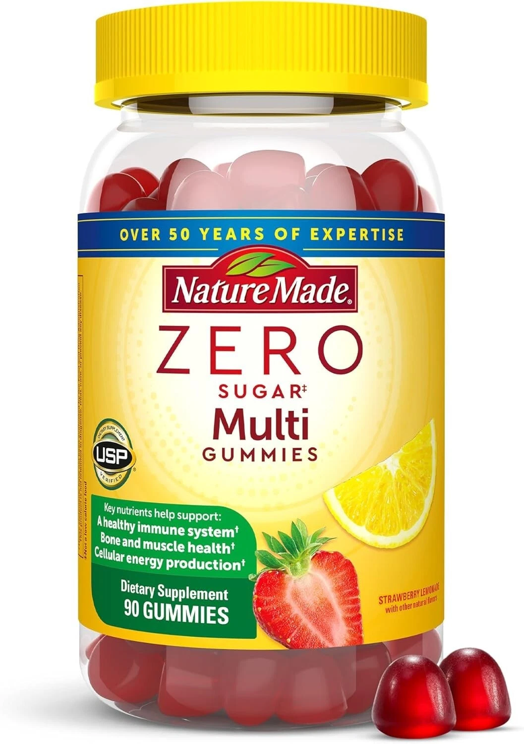 Nature Made Zero Sugar Multivitamin Gummies Daily Nutritional Support Exp 04/26
