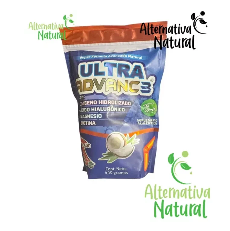 3 PACK!! Ultra Advanc3 (440 g) colageno hidrolizado, magnesio Ultra Advance 3