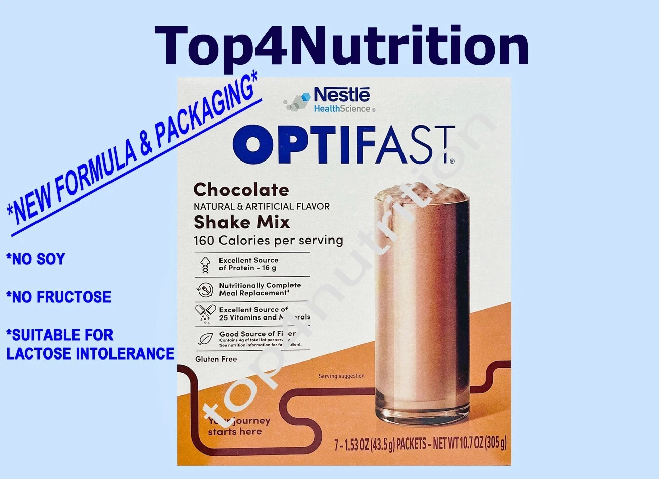 OPTIFAST POWDER SHAKE | 5 BOXES | CHOCOLATE | 35 SERVINGS | FRESH & NEW