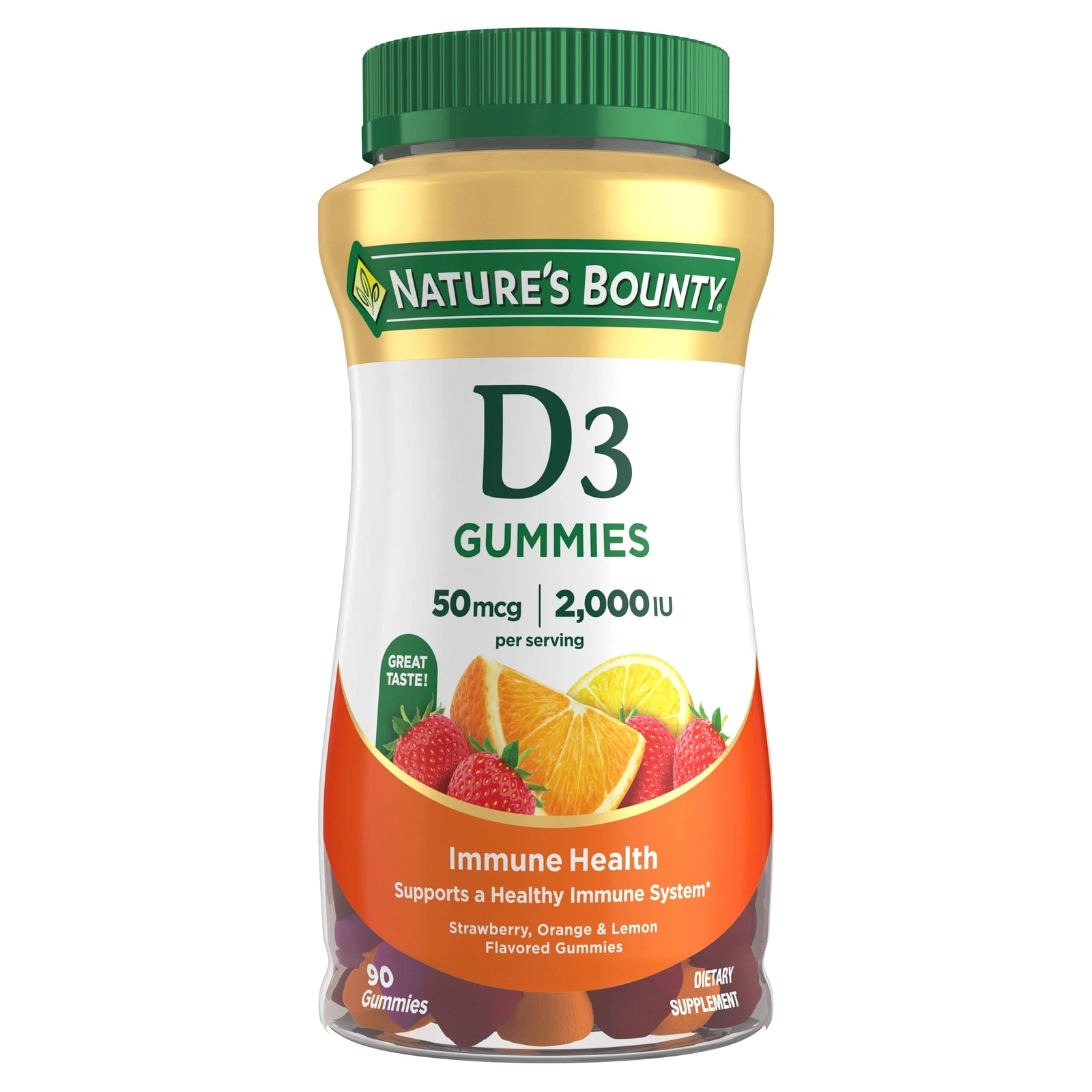 Vitamin D3 Gummies by Nature's Bounty, Vitamin Supplement, Supports Immune