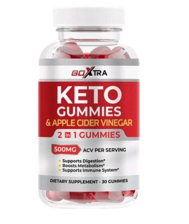 GoXtra Go Xtra Keto Apple Cider Vinegar 500 mg Metabolism Digestion Gummies