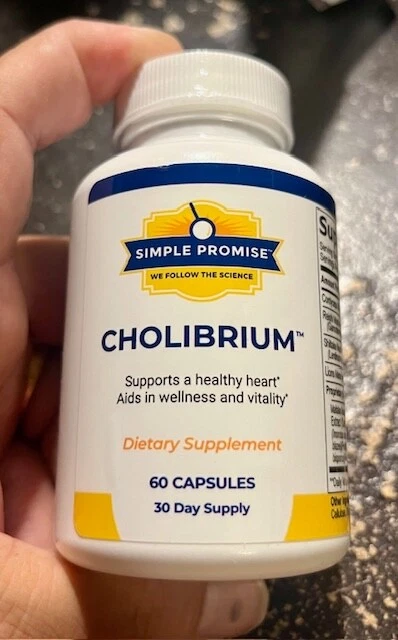 Simple Promise CHOLIBRIUM (60 Caps) Healthy Heart, Wellness, Vitality - 04/2029!