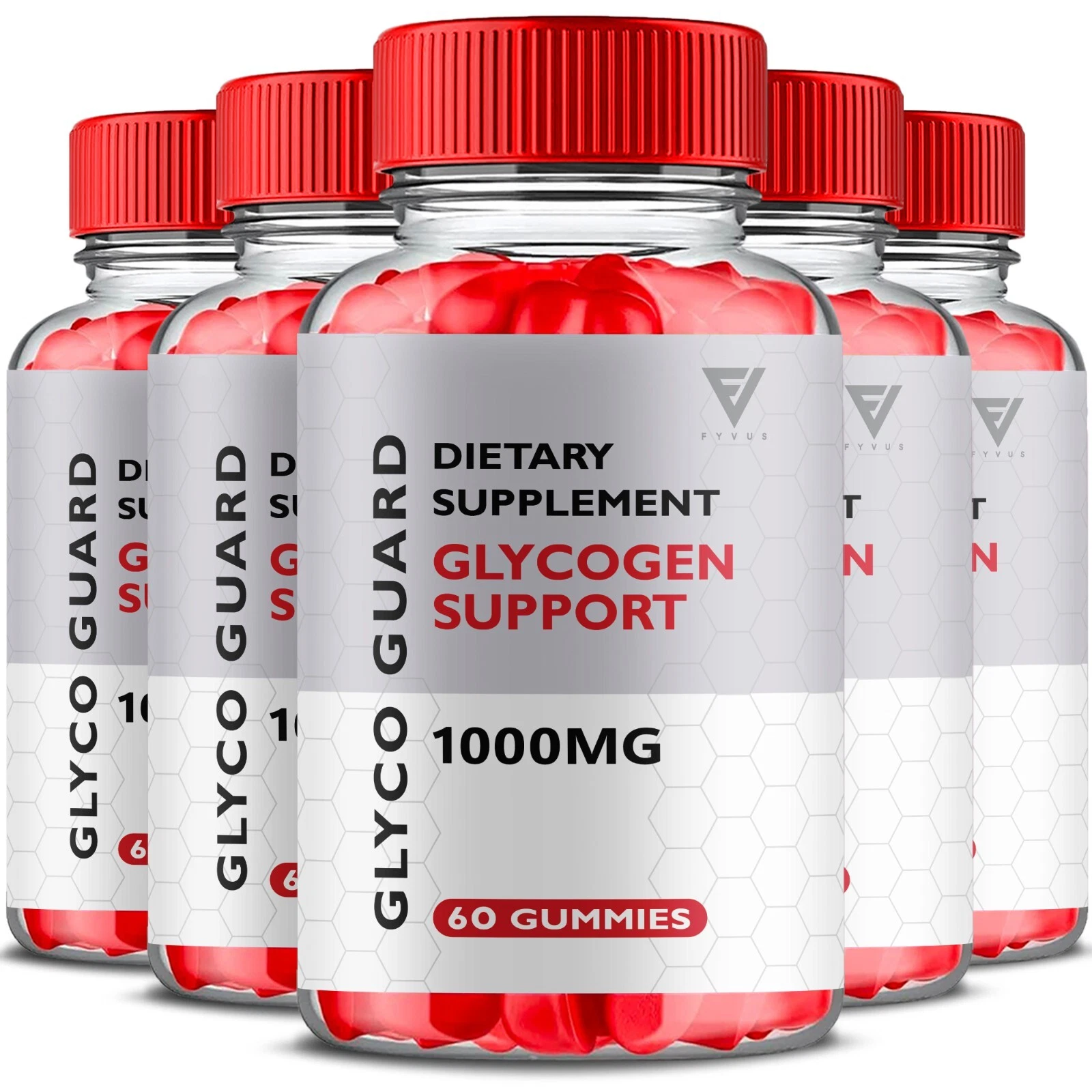 (5 Pack) Glyco Guard Keto + ACV Gummies Overall Wellness Reviews (300 Gummies)