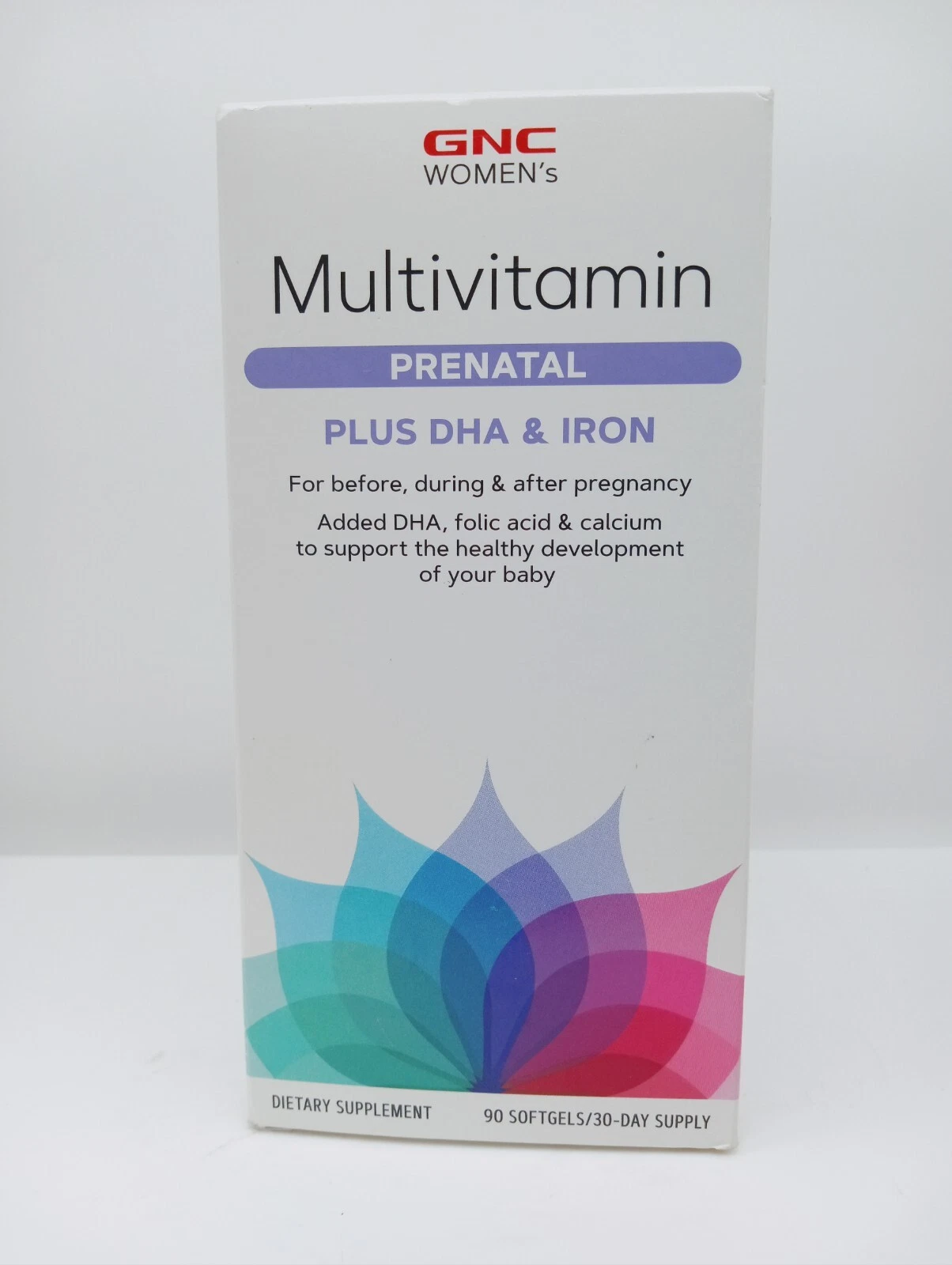 GNC Women's Multivitamin Prenatal Formula DHA & Iron 90 Count Soft Gels 11/25