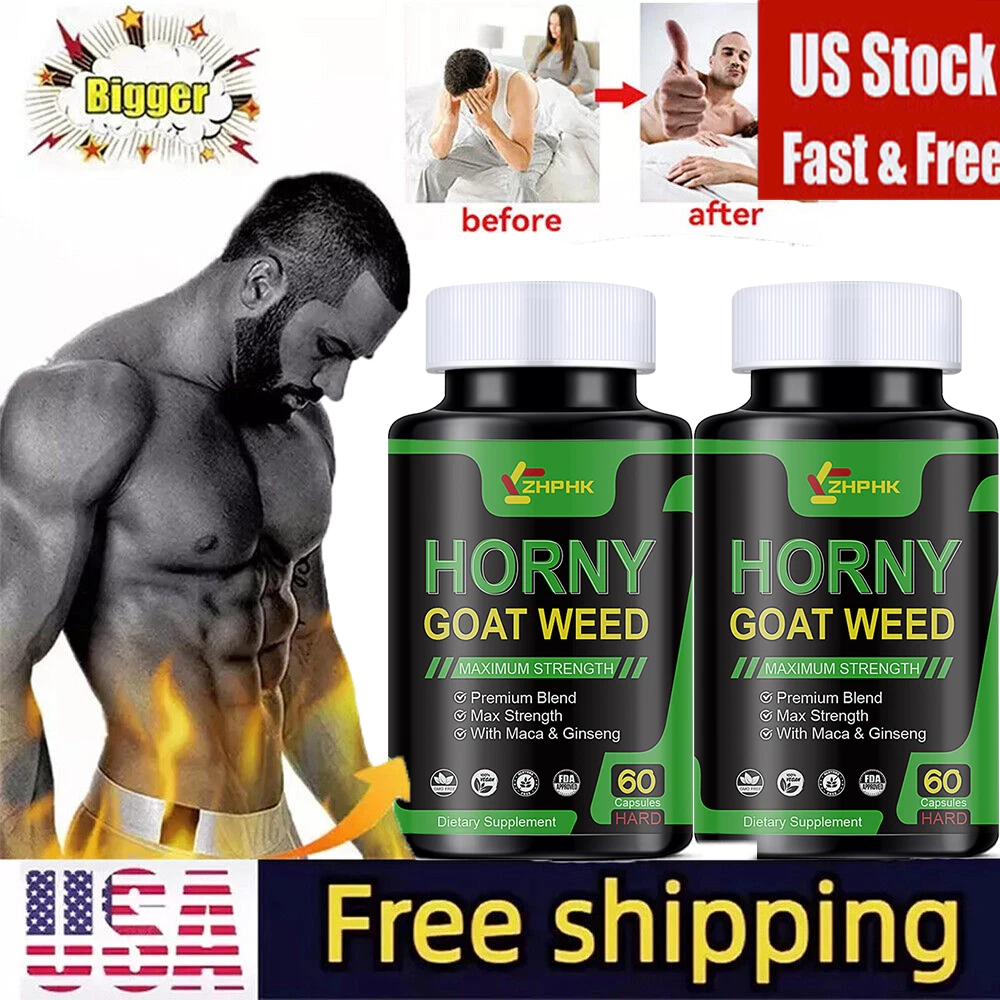 3X STRENGTH Horny Goat Weed Extract W/ Maca Root Powder,L-Arginine,Saw Palmetto