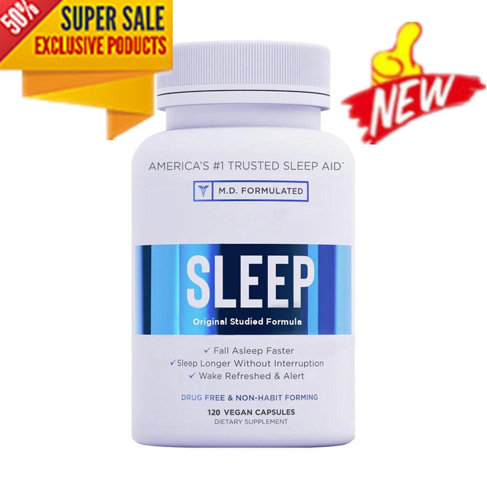 120 Capsules Relaxium Sleep -Helps Relax& Promote Sleep, Health& Natural NEW US