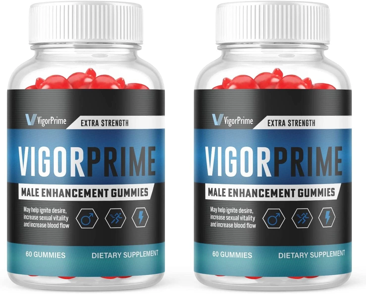 2 Pack - Vigorprime Gummies, Male Virility - 120 Gummies