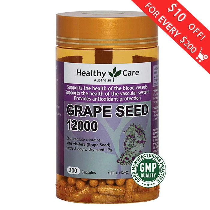 Australia Healthy Care-Grape Seed Extract 12000mg 300 Capsules