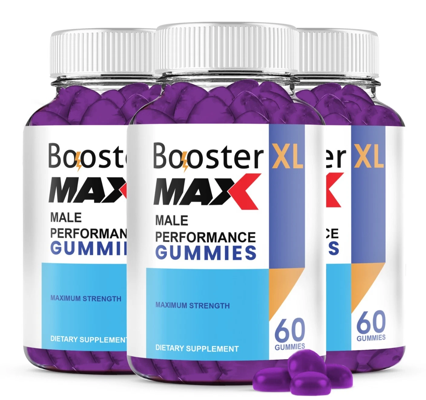 Booster XL MAX Male Gummies - Maximize Vitality and Performance (3 Pack)