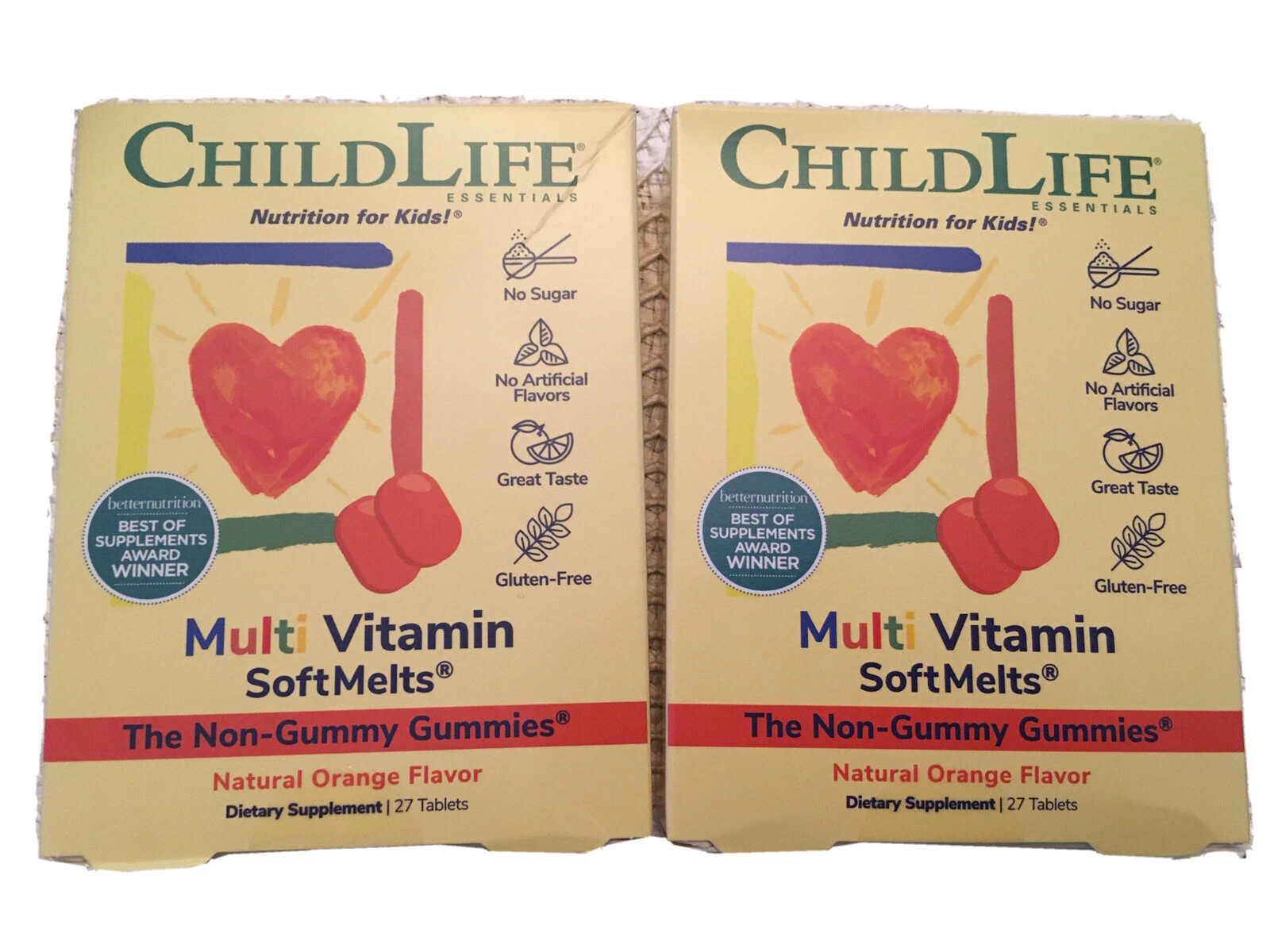 Multi Vitamin SoftMelts, Natural Orange, 27 Tablets 2-pack