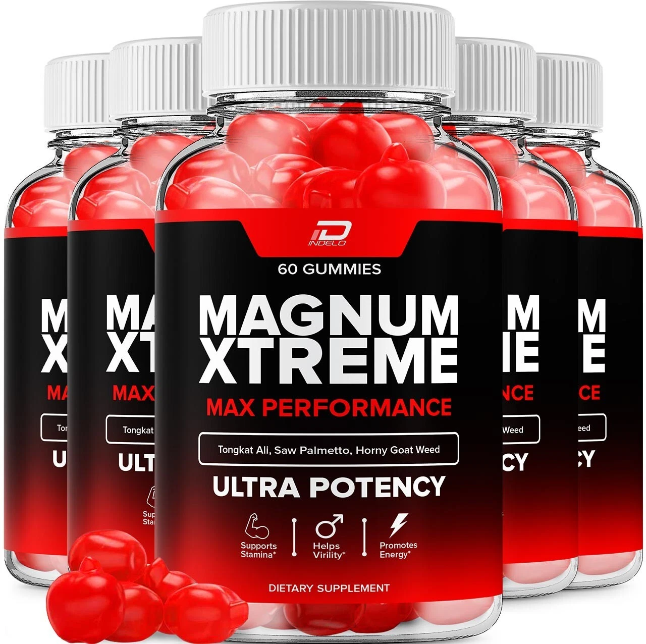 (5 Pack) Magnum Xtreme Gummies for Men – MagnumExtreme Male Gummies All-Natural
