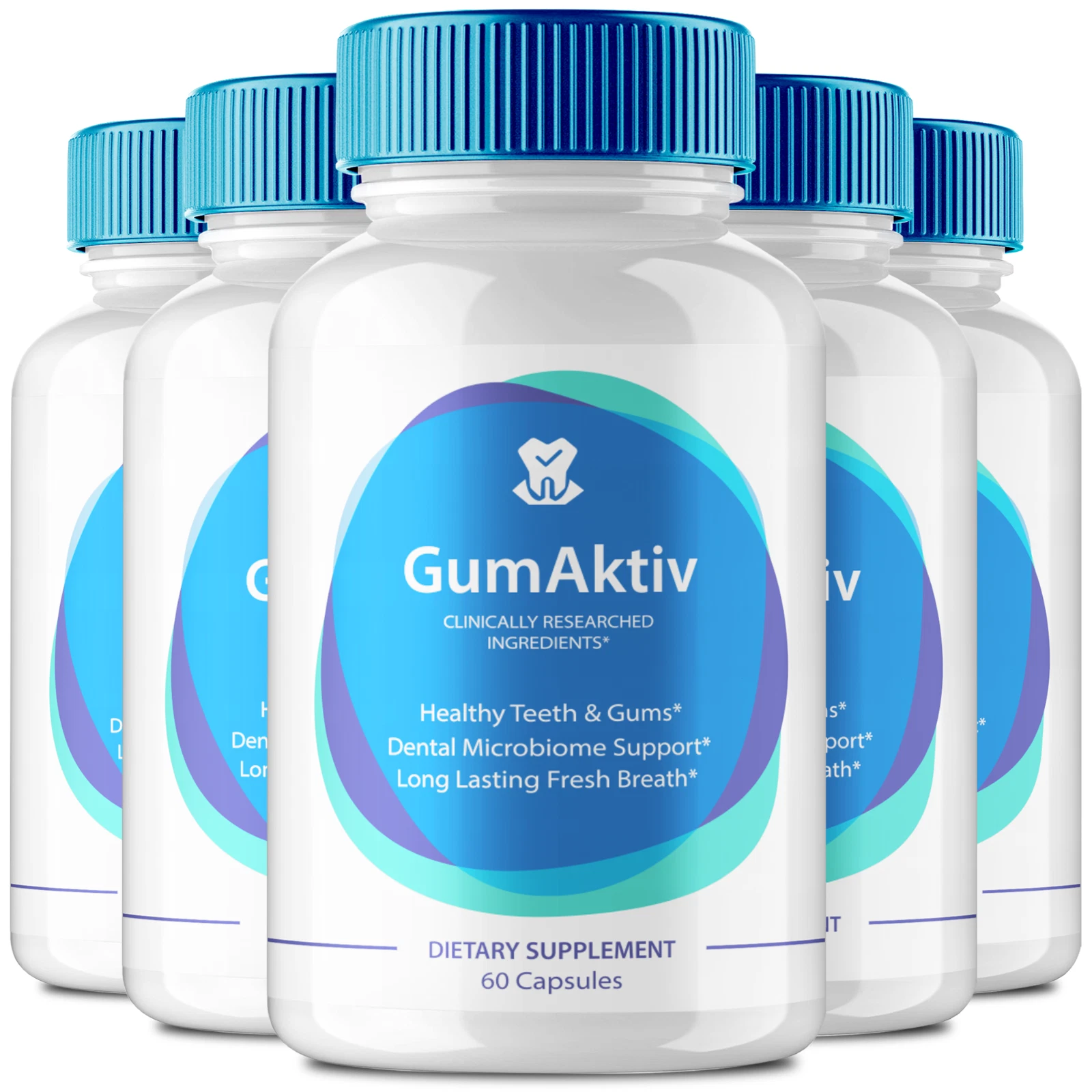 (5 Pack) GumAktiv Capsules for Gums & Teeth Health, GumAktiv for Dental Support