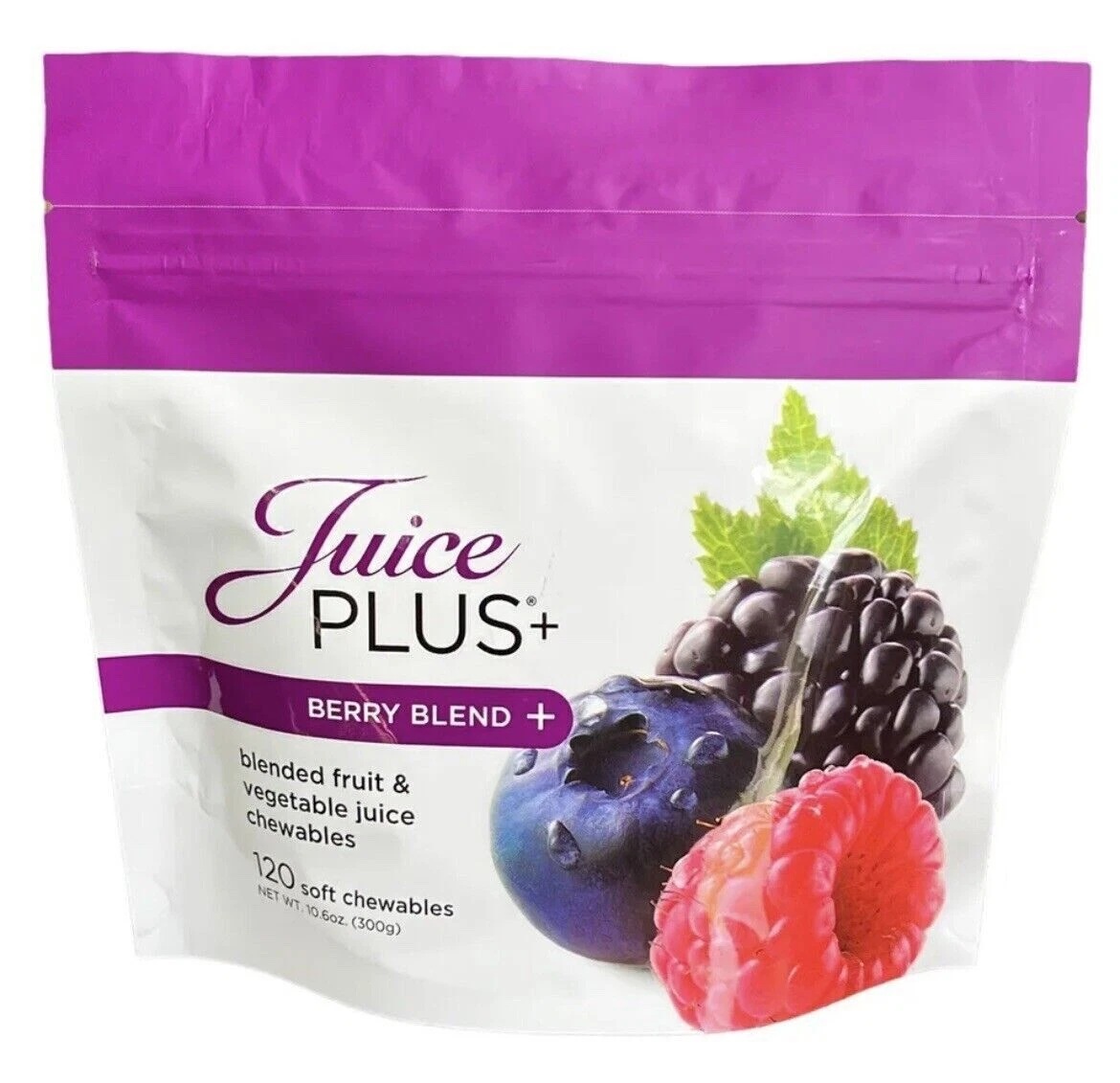 Juice Plus 120 Soft Chewables Gummies Berry Blend New Best By 09/2025