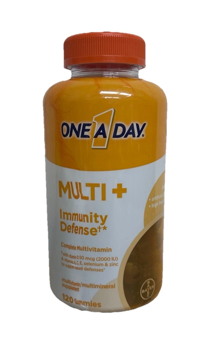 One A Day Multi+ Immunity Defense Complete Multivitamin Gummies - 120 Gummies