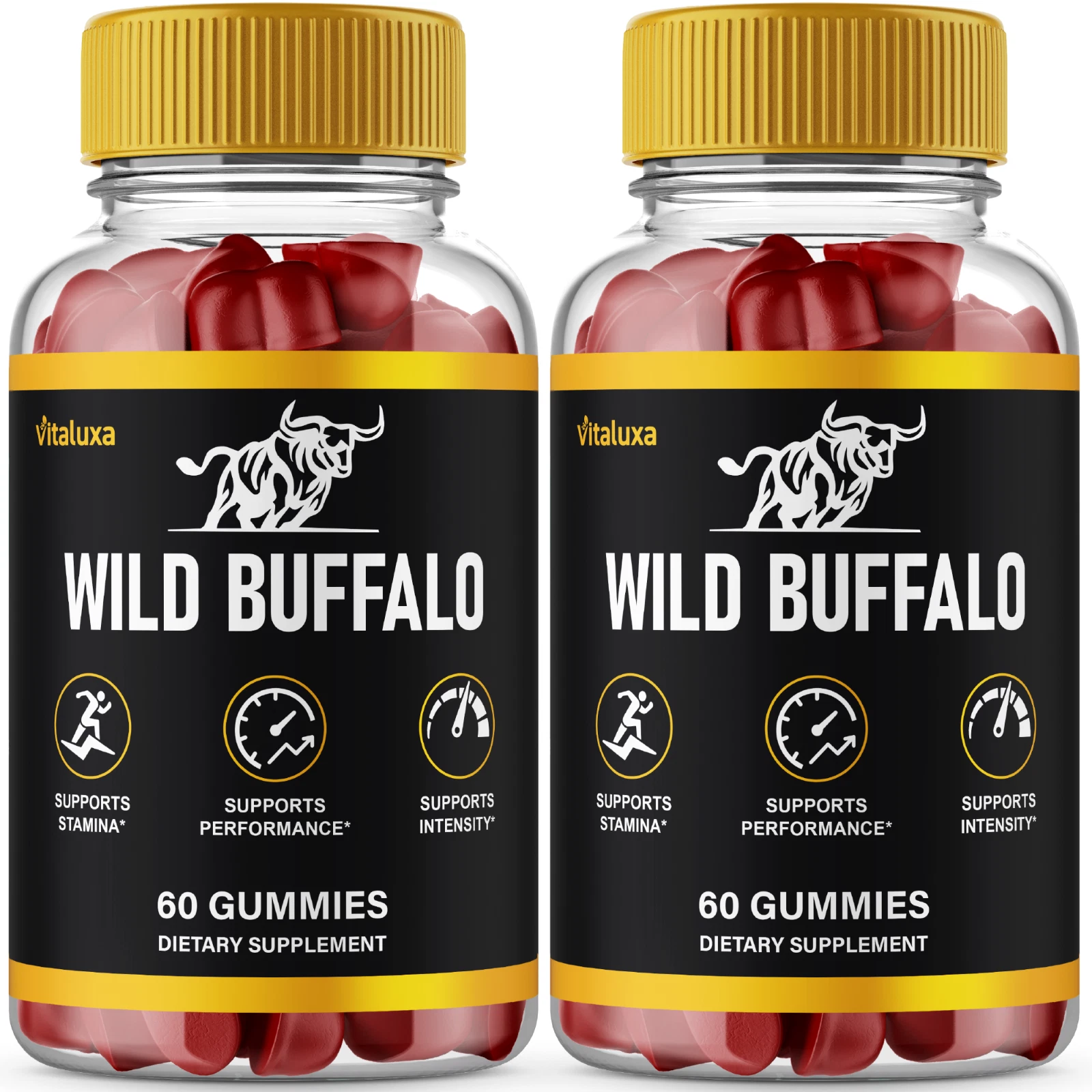 (2 Pack) Wild Buffalo Male Gummies, WildBuffalo Performance Gummy (120 Gummies)