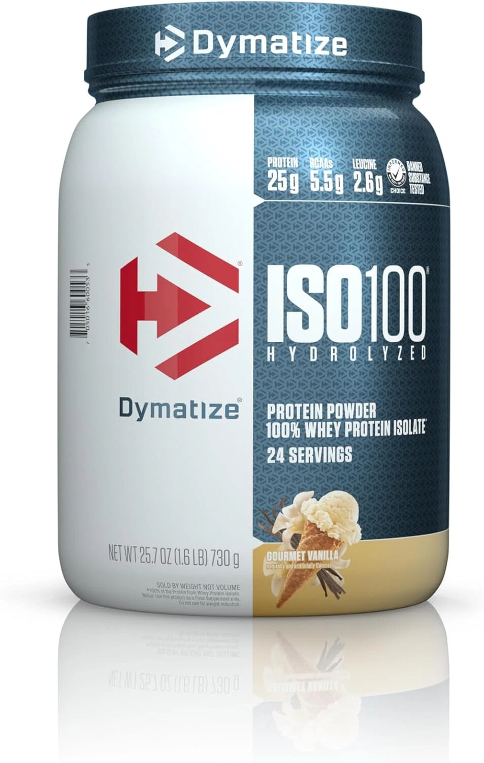🔥Dymatize ISO 100 Hydrolyzed Whey Protein Powder, 1.6lbs, Gourmet Vanilla🔥