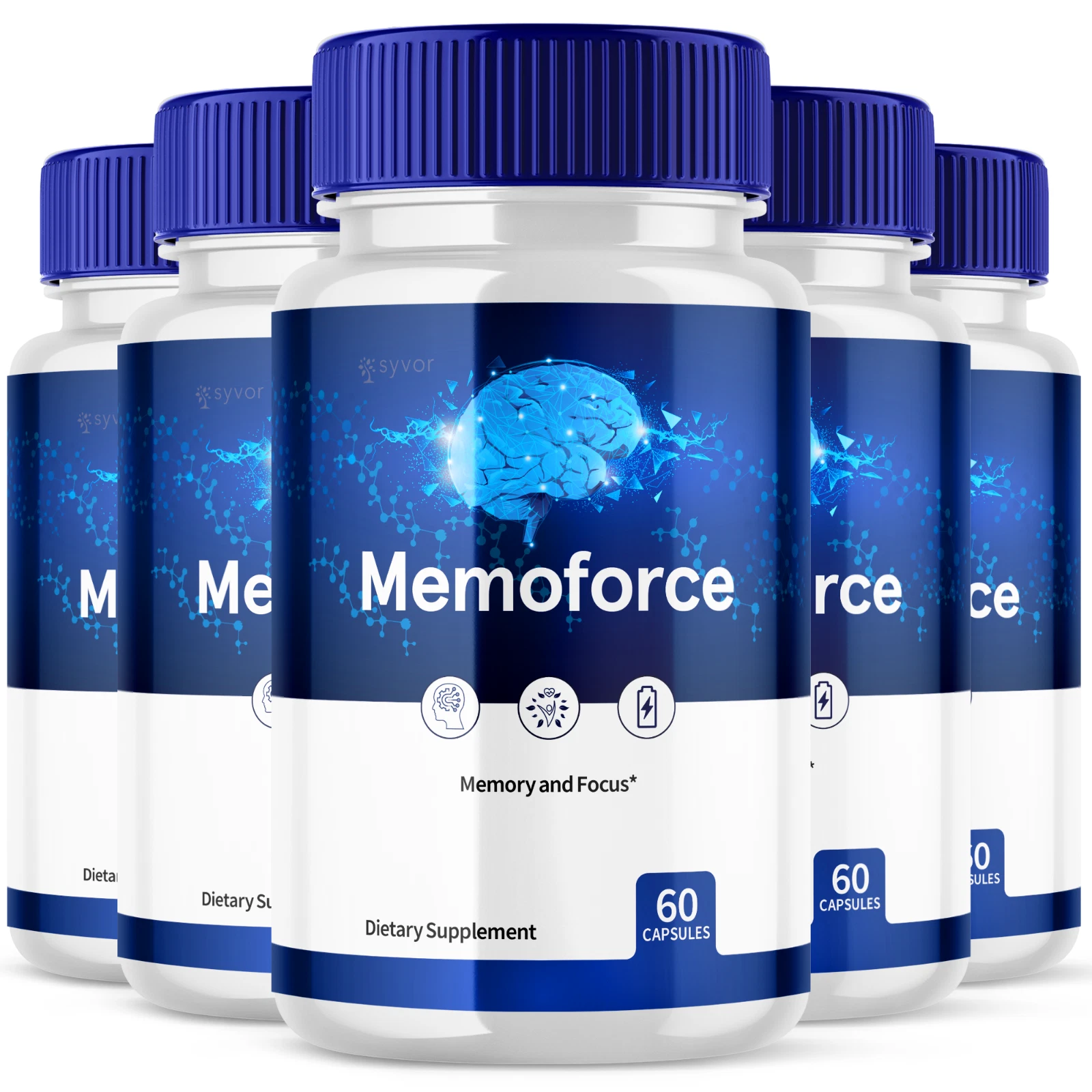Memoforce Advanced Memory and Focus Supplement Memo Force Nootropic 300 Capsules