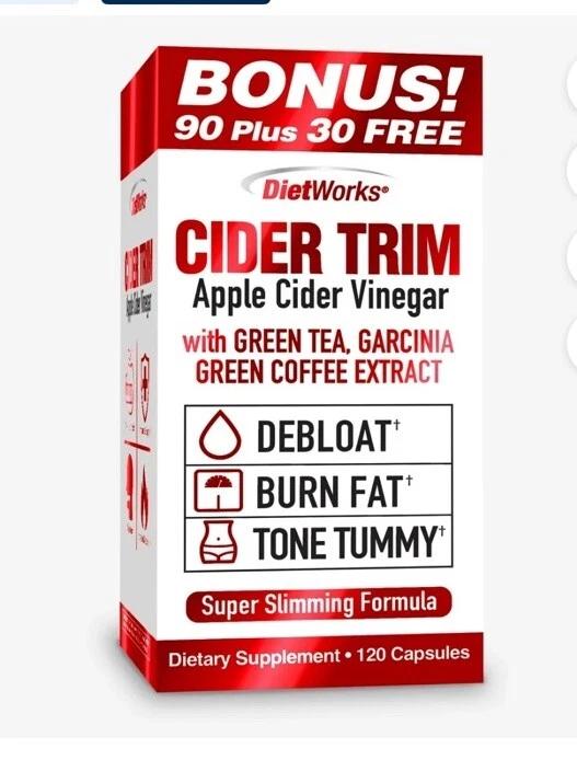 Cider Trim, Apple Cider Vinegar, 120 Capsules