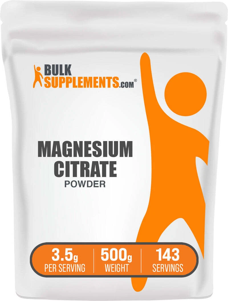 BulkSupplements Magnesium Citrate Powder - Supports Digestive Health
