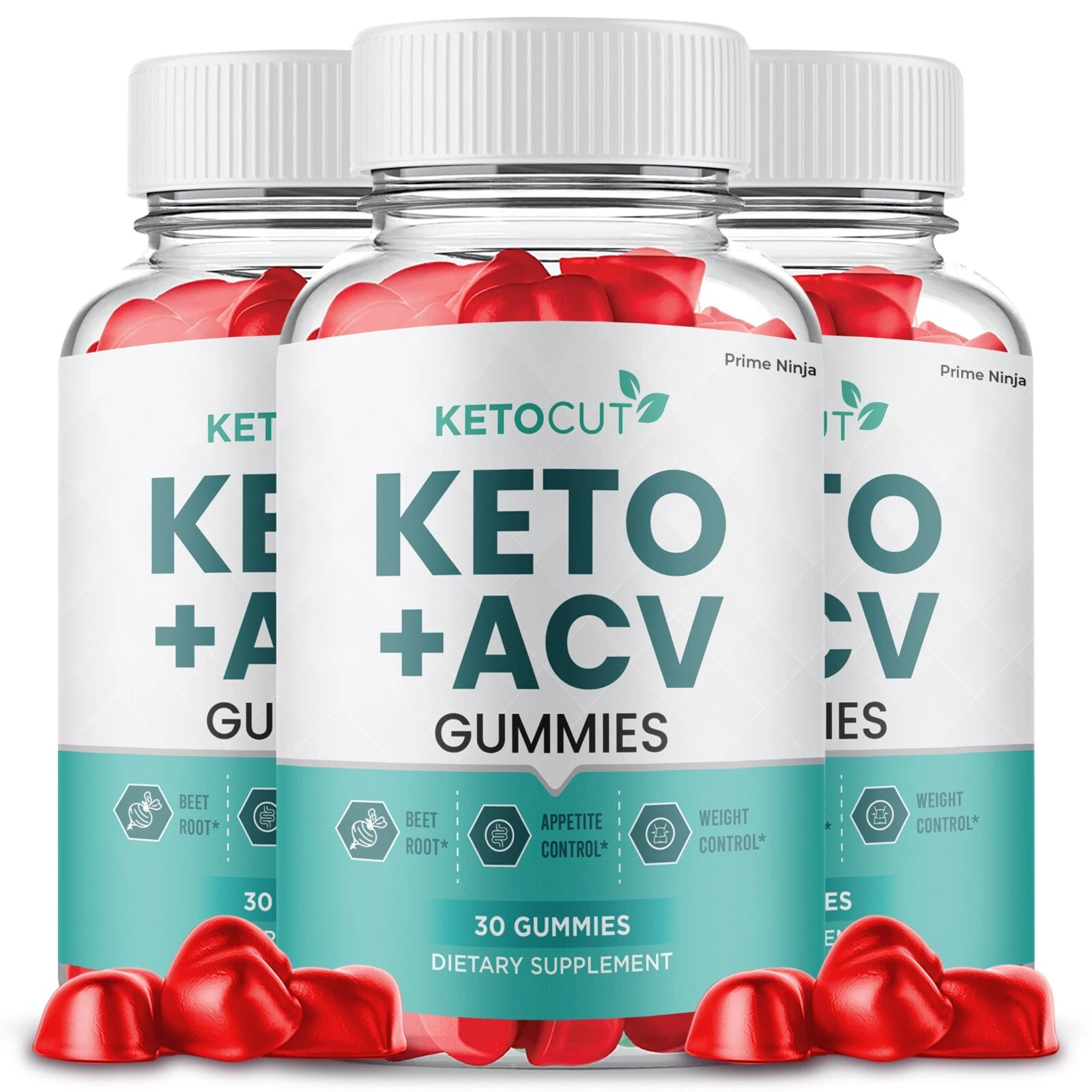 KetoCut Keto ACV Gummies, Keto Cut ACV Max Strength Formula (3 Pack)