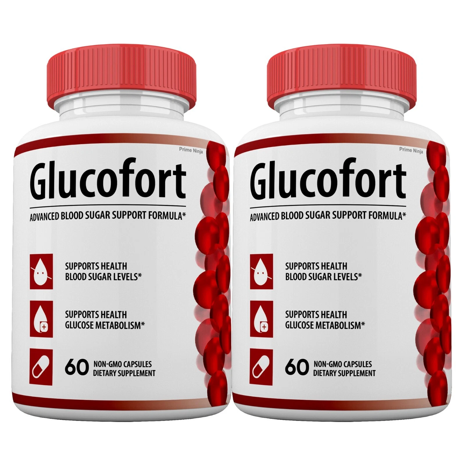 Glucofort Blood Sugar Support Capsules, Glucofort Advanced Formula (2 Pack )