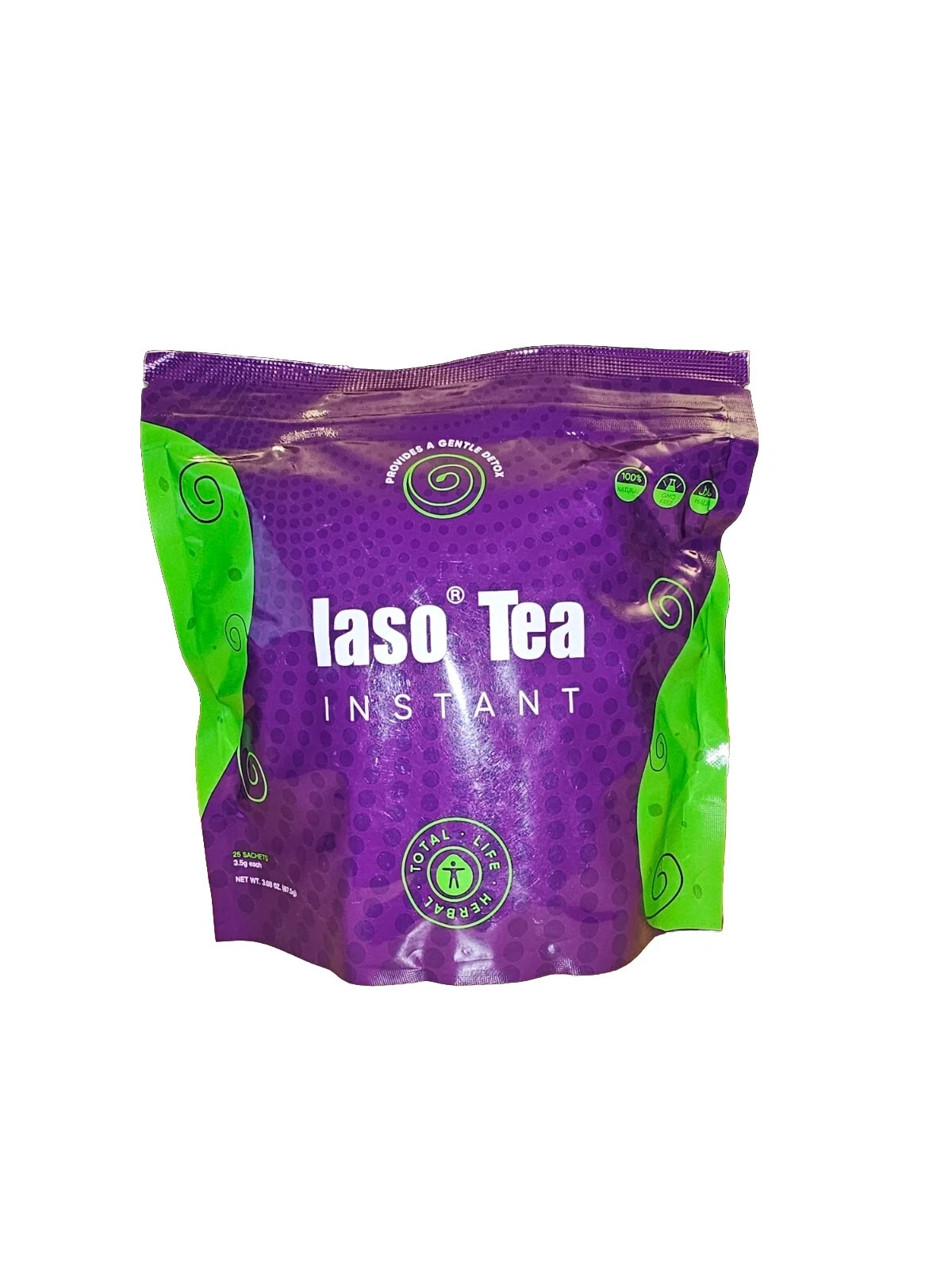 IASO NATURAL DETOX INSTANTÁNEO HERBAL SALUDABLE TÉ DE PÉRDIDA DE PESO - 25 SOBRES